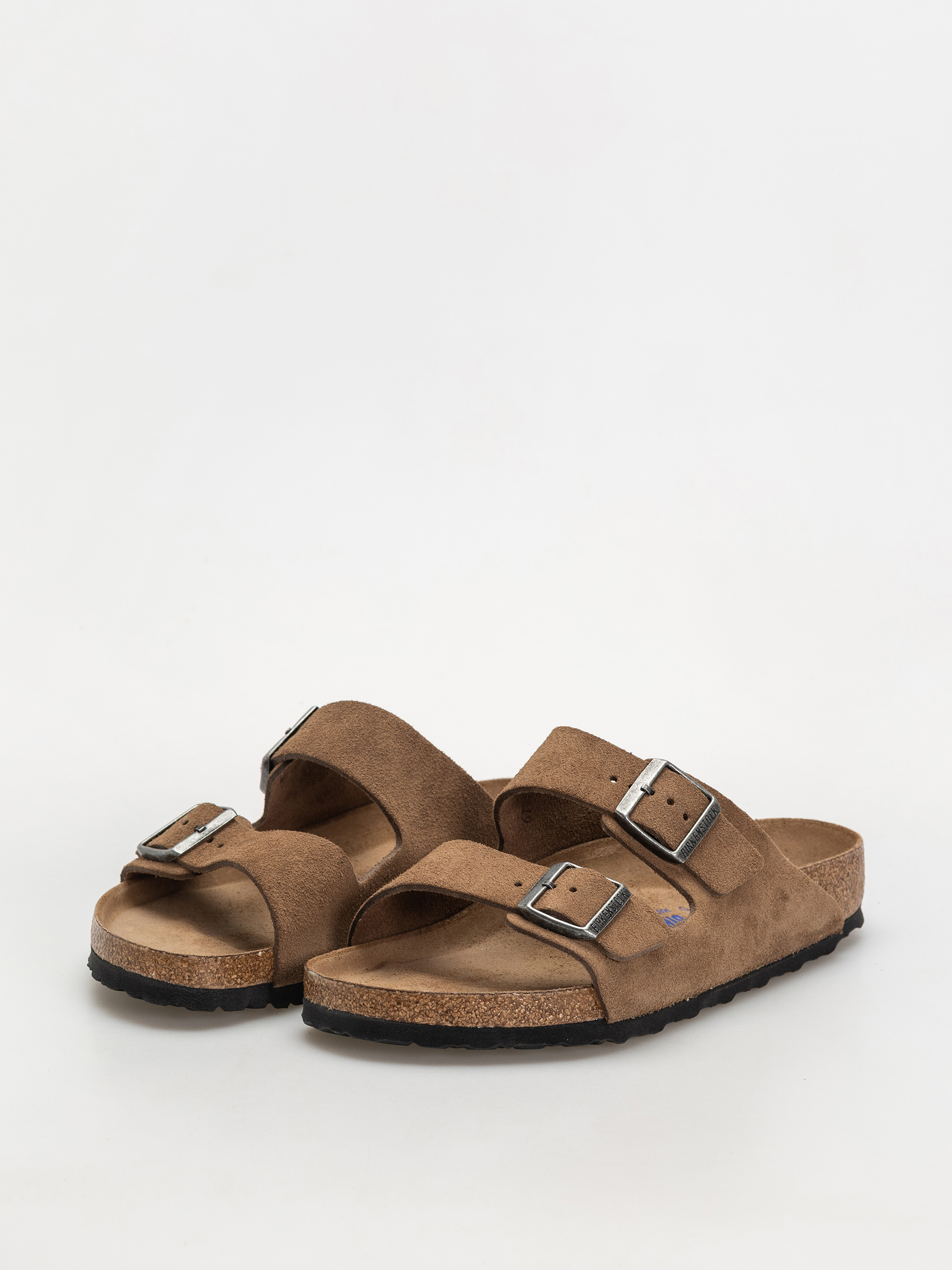 Шльопанці Birkenstock Arizona Suede Leather Regular (dark tea)