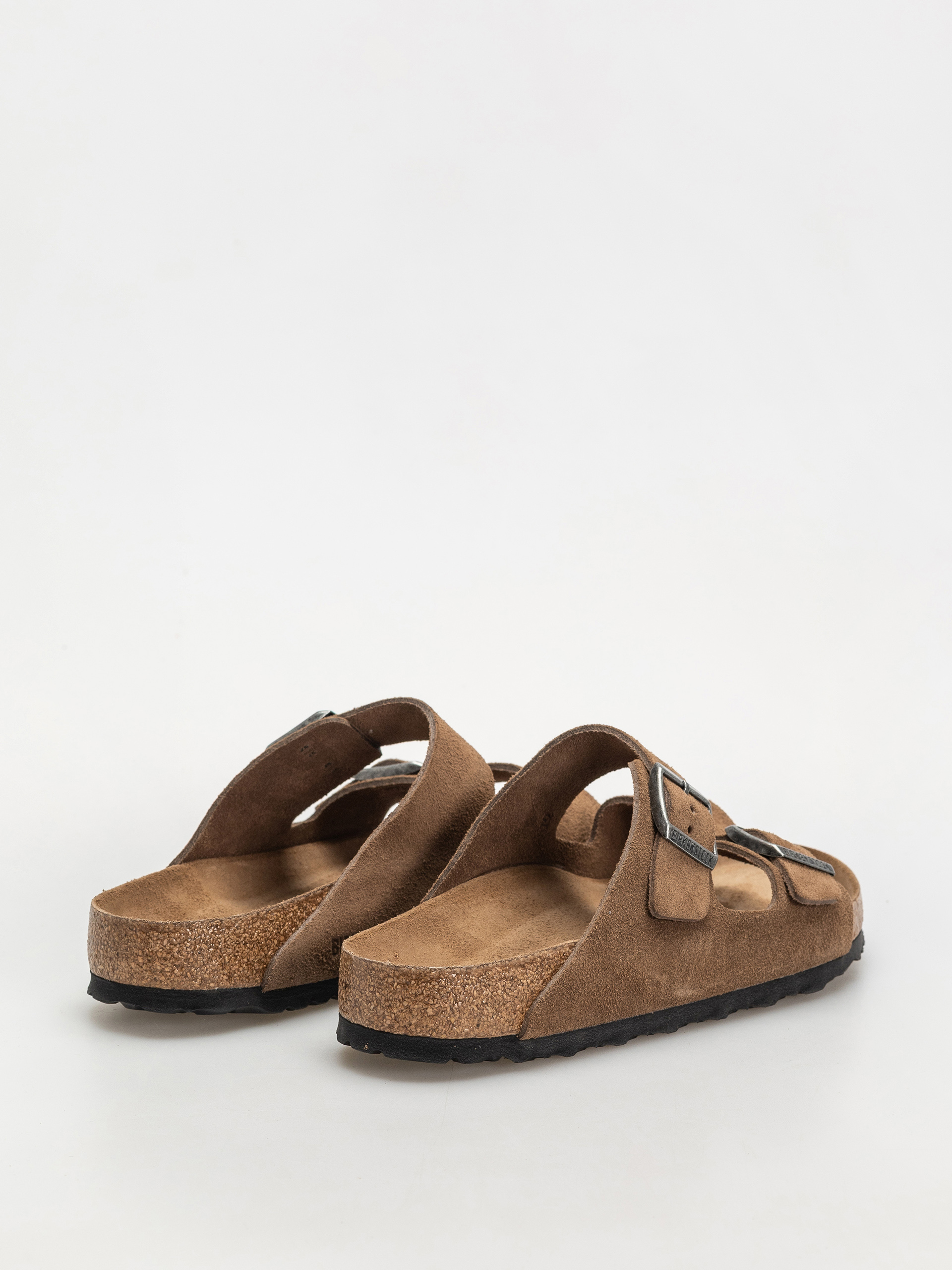 Шльопанці Birkenstock Arizona Suede Leather Regular (dark tea)
