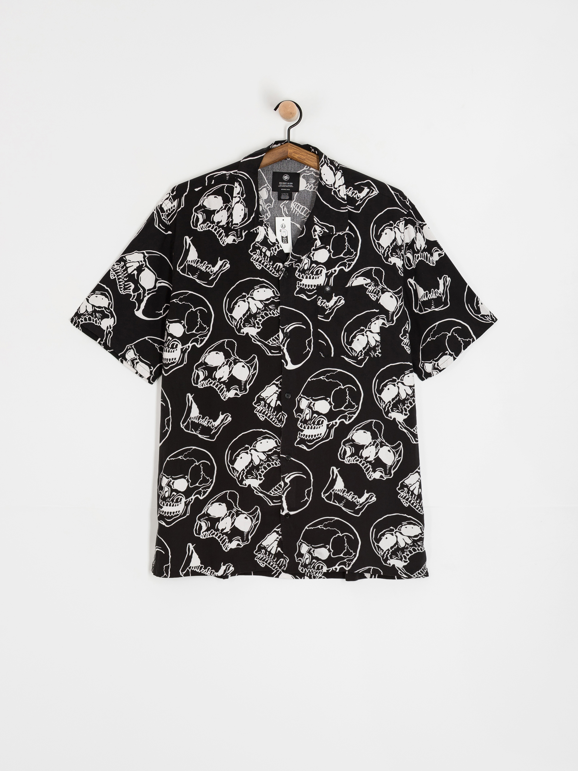 Сорочка DC Fracture Ss Button Up (black skully print)