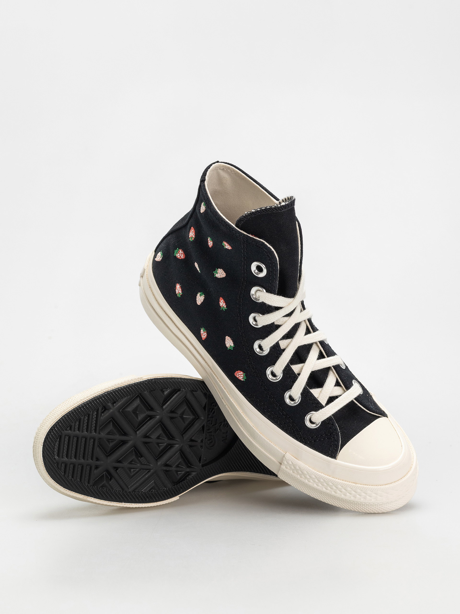 Кеди Converse Chuck 70 Hi - чорний (black/soft red/green)