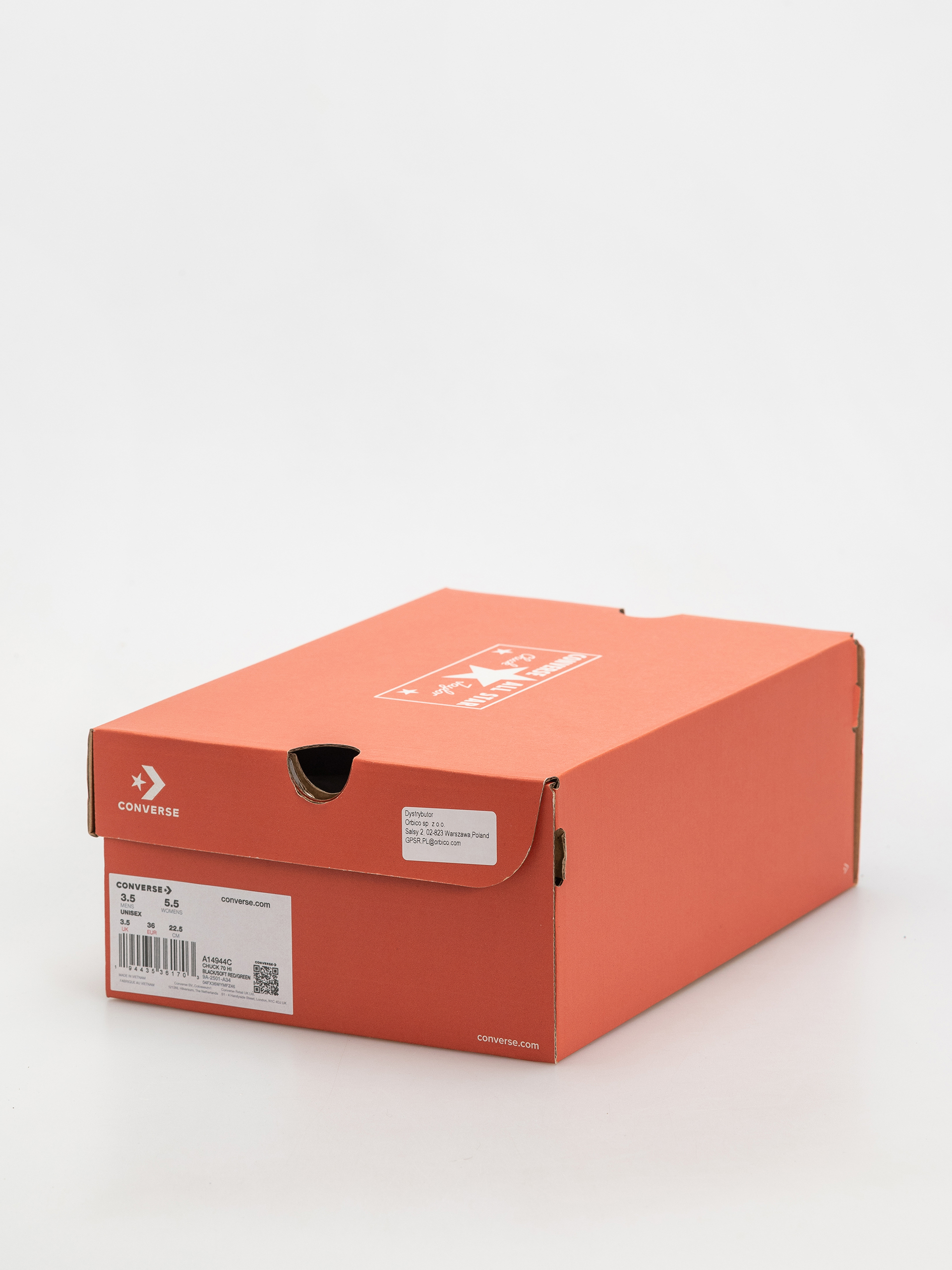 Кеди Converse Chuck 70 Hi (black/soft red/green)