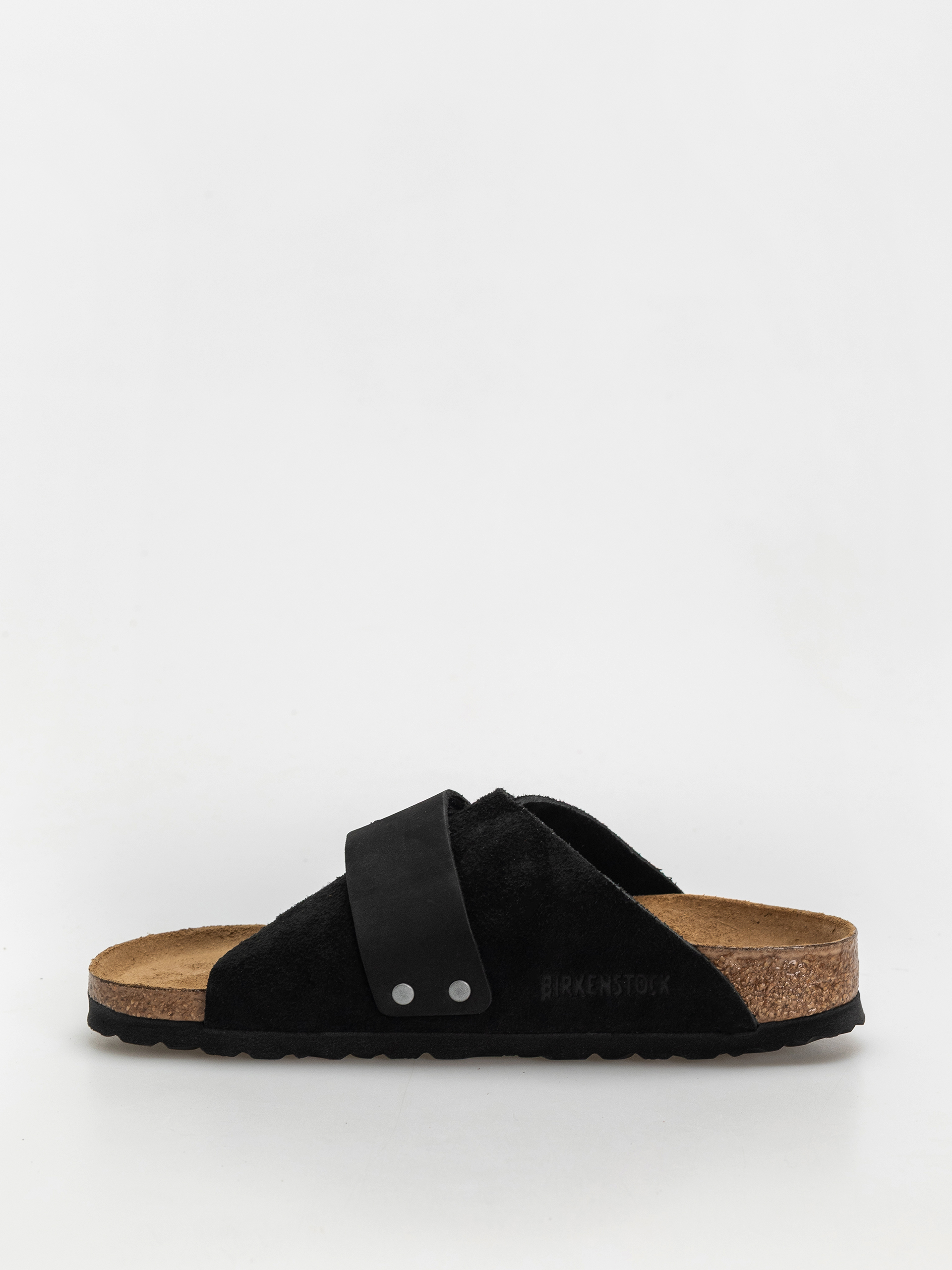 Шльопанці Birkenstock Kyoto Nubuck Suede Leather Narrow Wmn (black)
