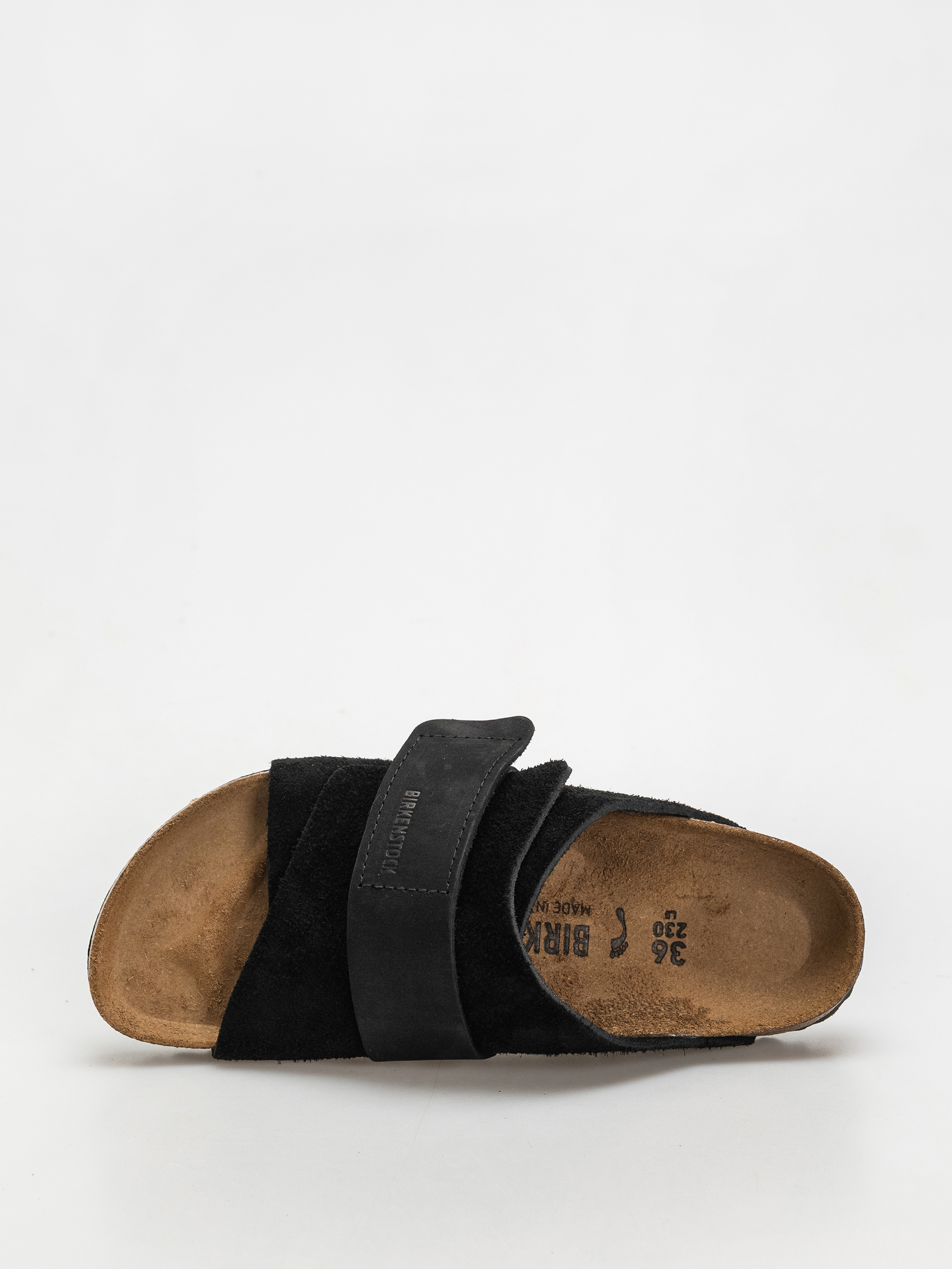 Шльопанці Birkenstock Kyoto Nubuck Suede Leather Narrow Wmn (black)