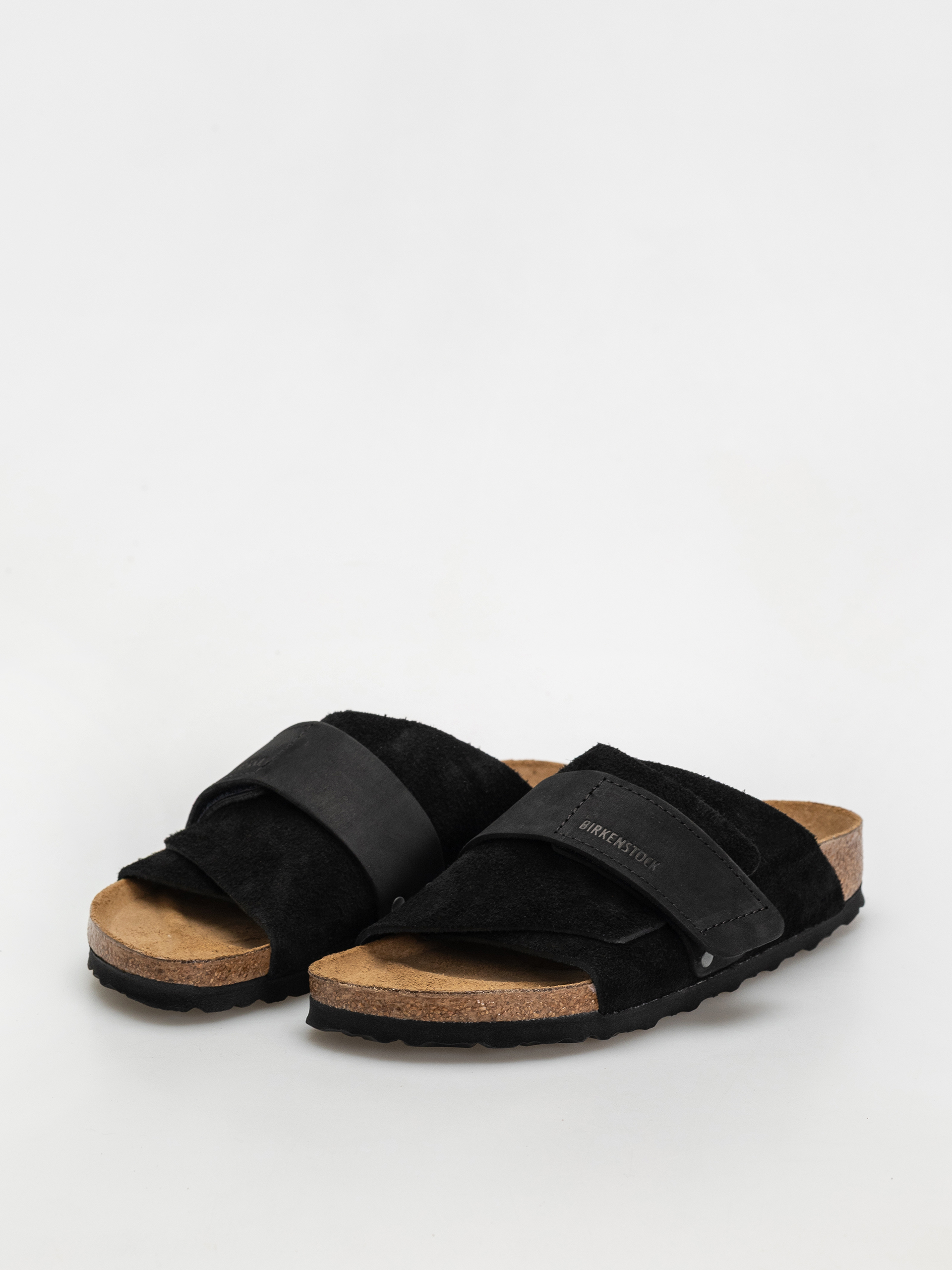 Шльопанці Birkenstock Kyoto Nubuck Suede Leather Narrow Wmn (black)