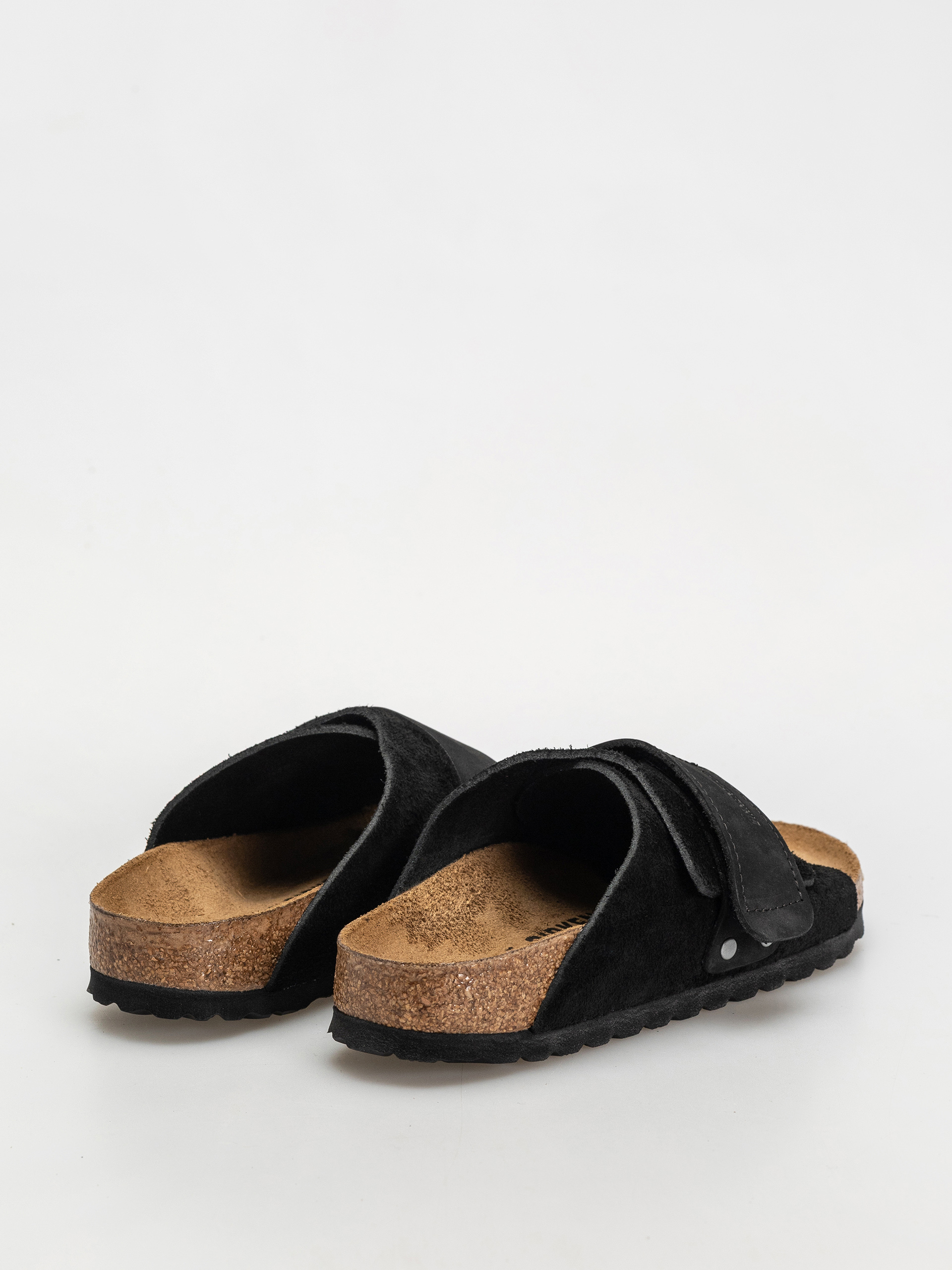 Шльопанці Birkenstock Kyoto Nubuck Suede Leather Narrow Wmn (black)