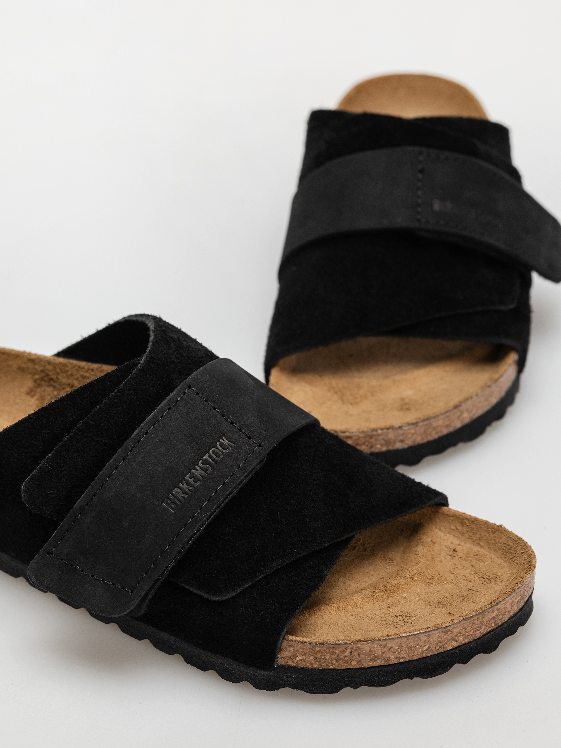 Шльопанці Birkenstock Kyoto Nubuck Suede Leather Narrow Wmn (black)