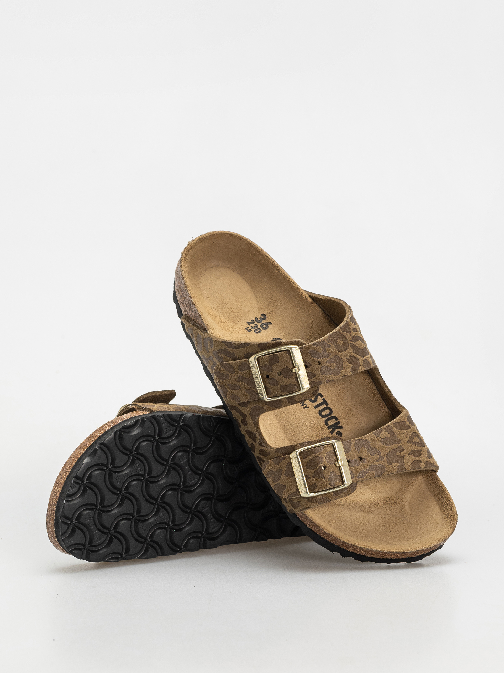 Шльопанці Birkenstock Arizona Synthetics Narrow Wmn (leo khaki)