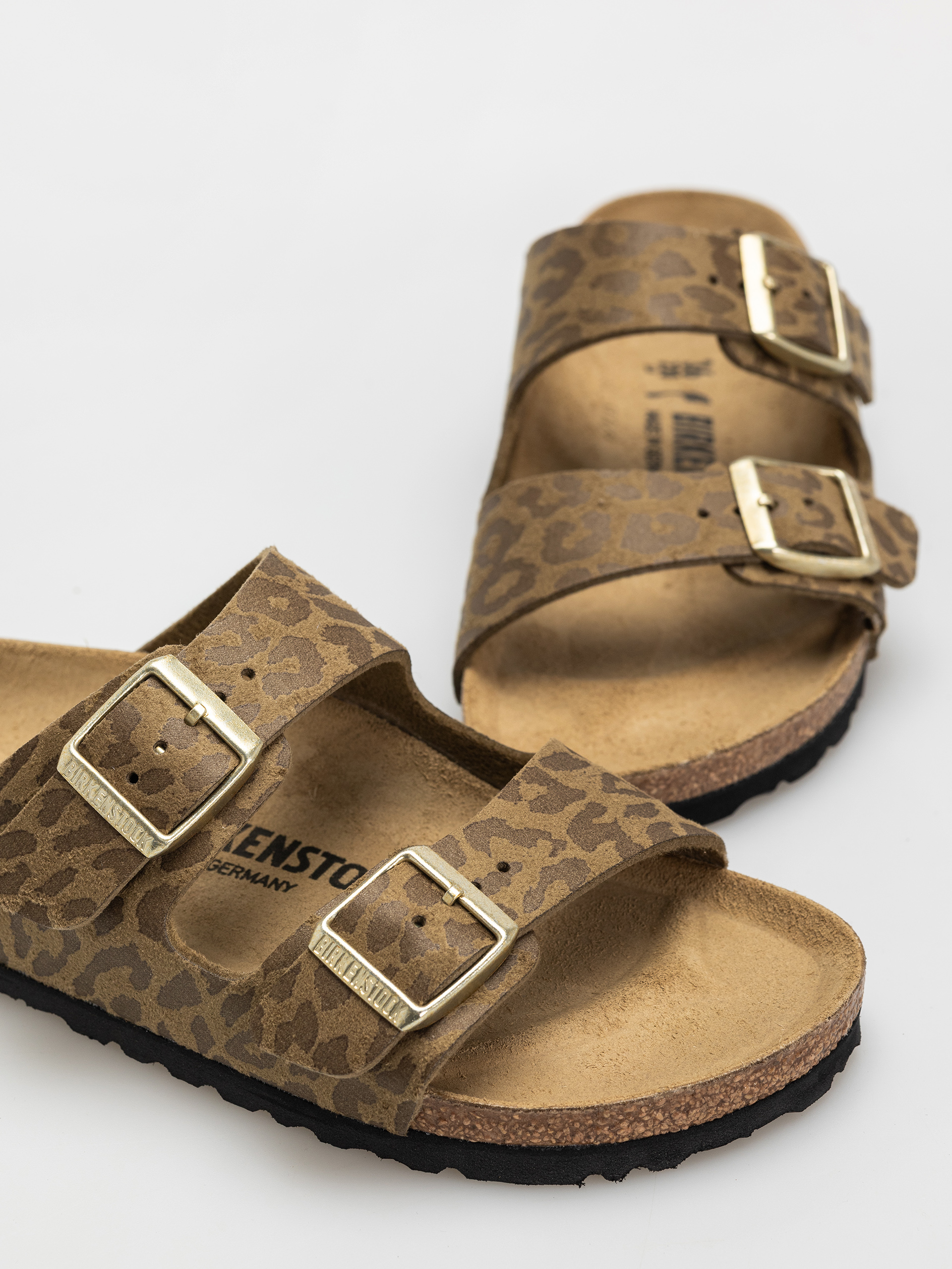 Шльопанці Birkenstock Arizona Synthetics Narrow Wmn (leo khaki)