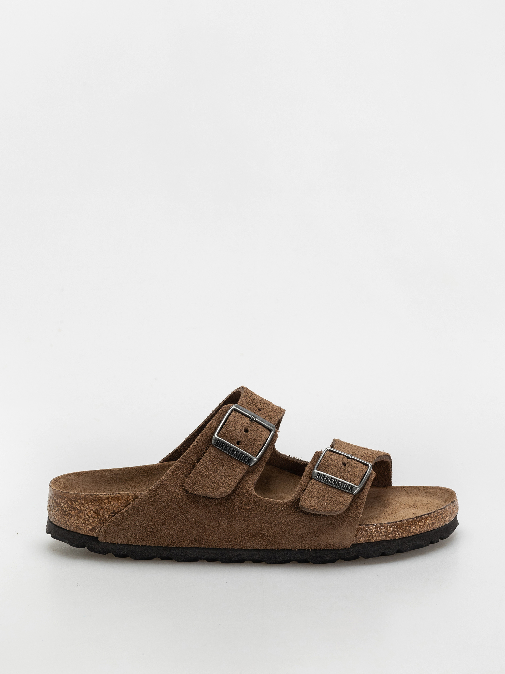 Шльопанці Birkenstock Arizona Suede Leather Narrow Wmn (dark tea)