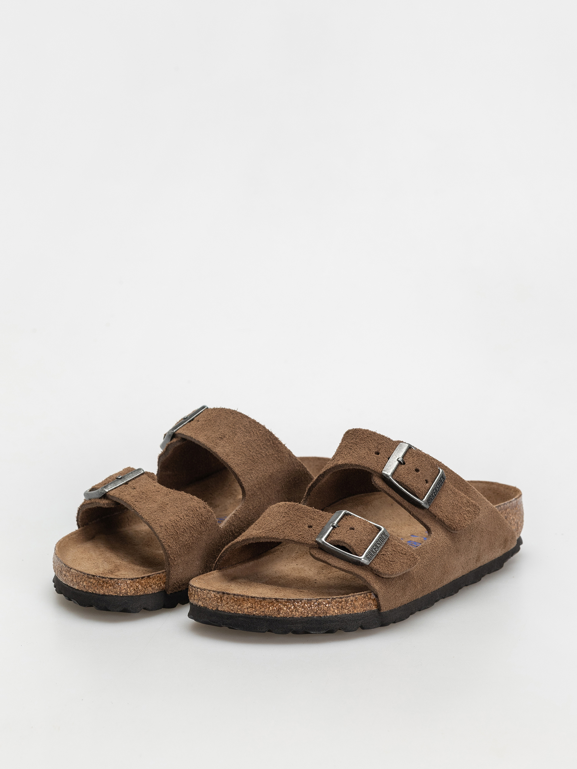 Шльопанці Birkenstock Arizona Suede Leather Narrow Wmn (dark tea)