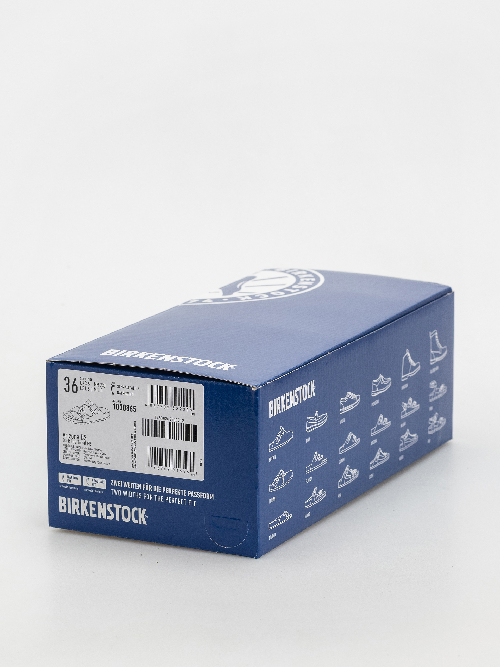 Шльопанці Birkenstock Arizona Suede Leather Narrow Wmn (dark tea)