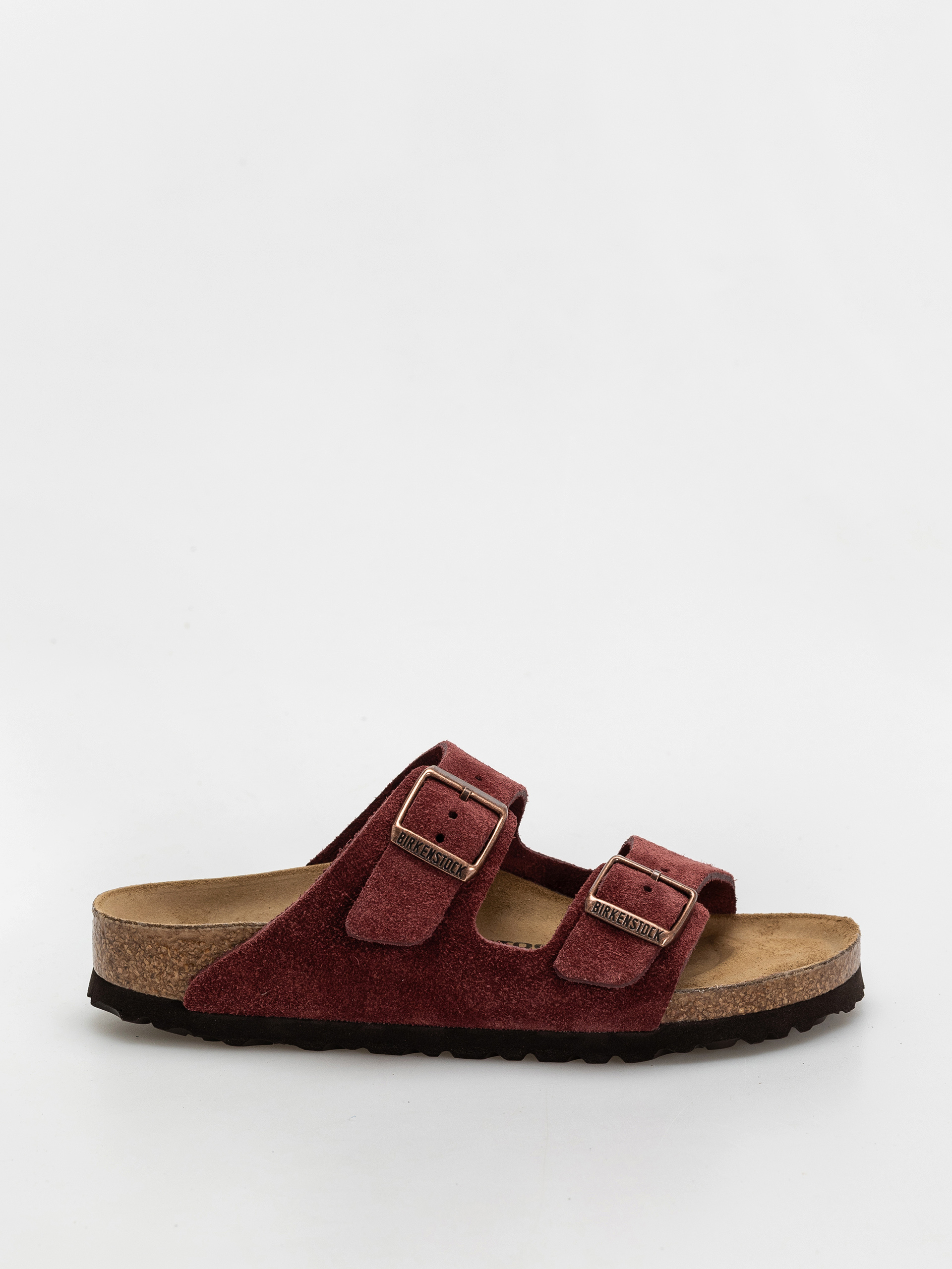Шльопанці Birkenstock Arizona Suede Leather Narrow Wmn (zinfandel)