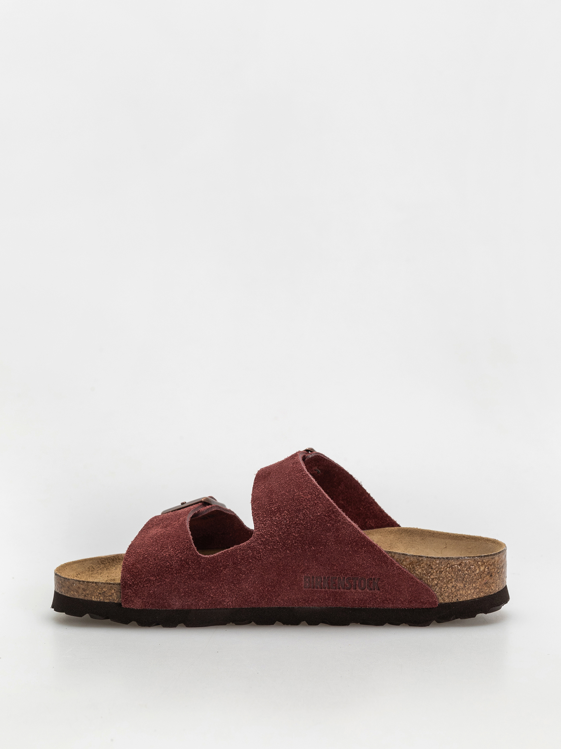 Шльопанці Birkenstock Arizona Suede Leather Narrow Wmn (zinfandel)