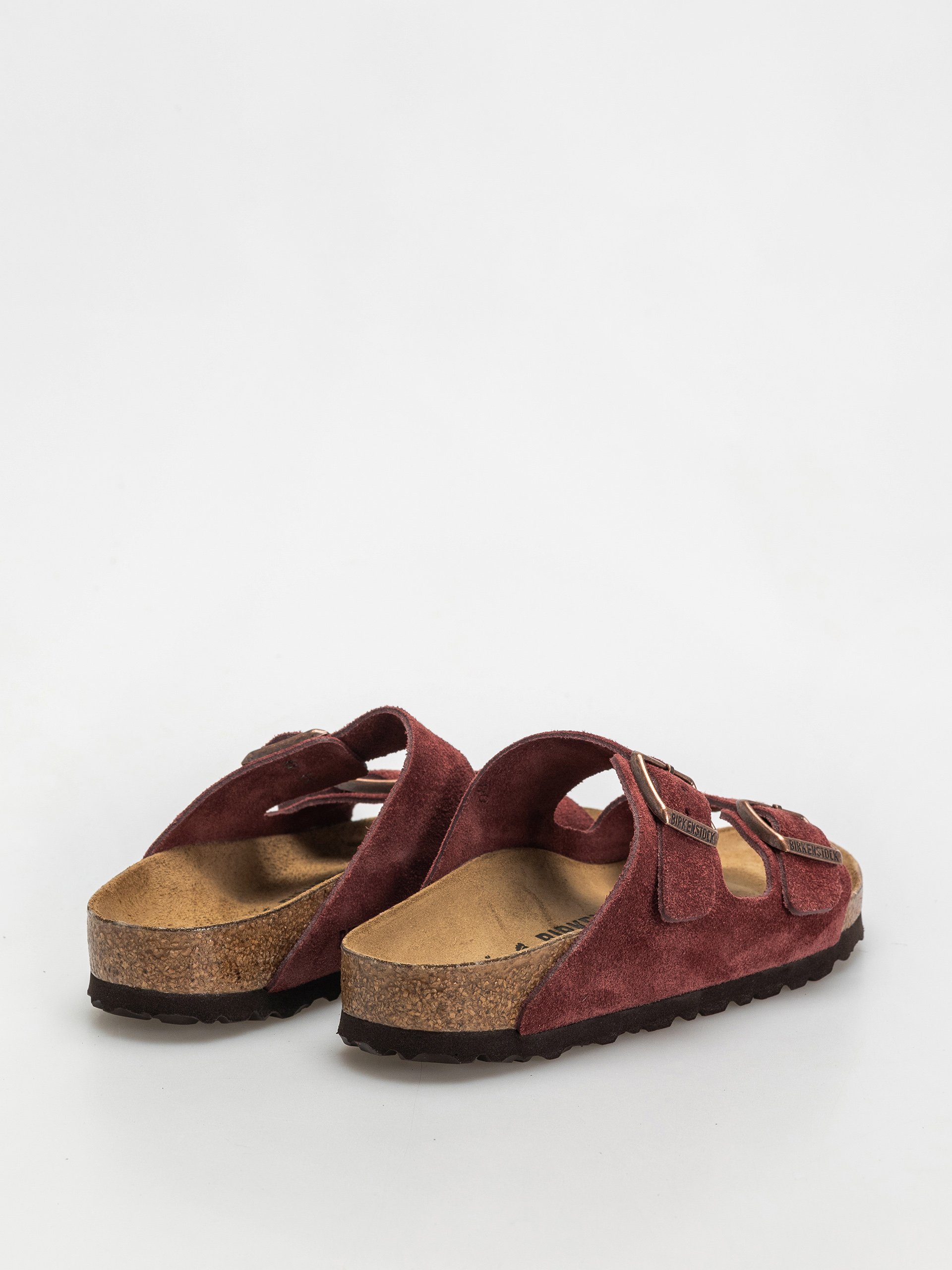 Шльопанці Birkenstock Arizona Suede Leather Narrow Wmn (zinfandel)