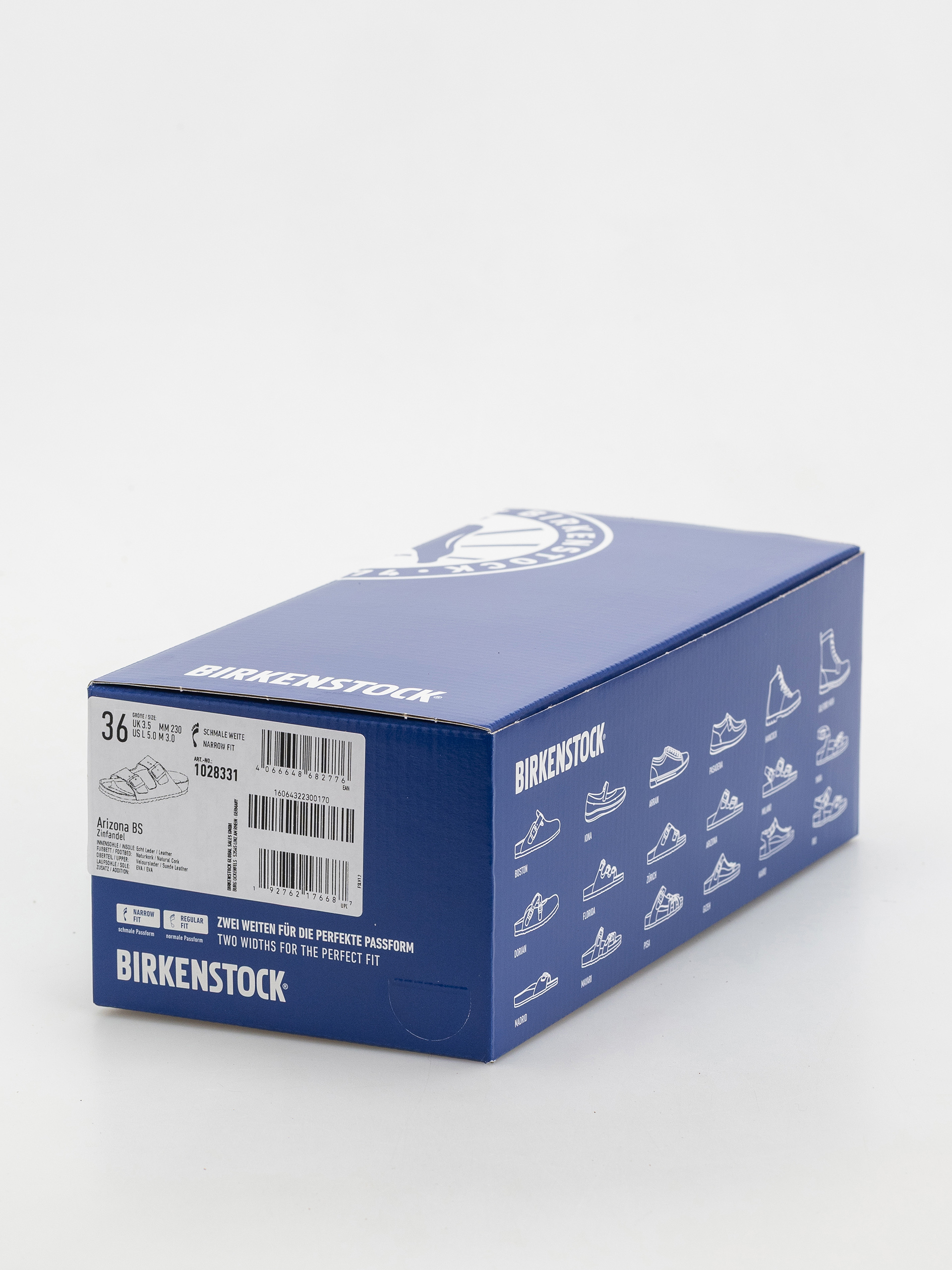 Шльопанці Birkenstock Arizona Suede Leather Narrow Wmn (zinfandel)