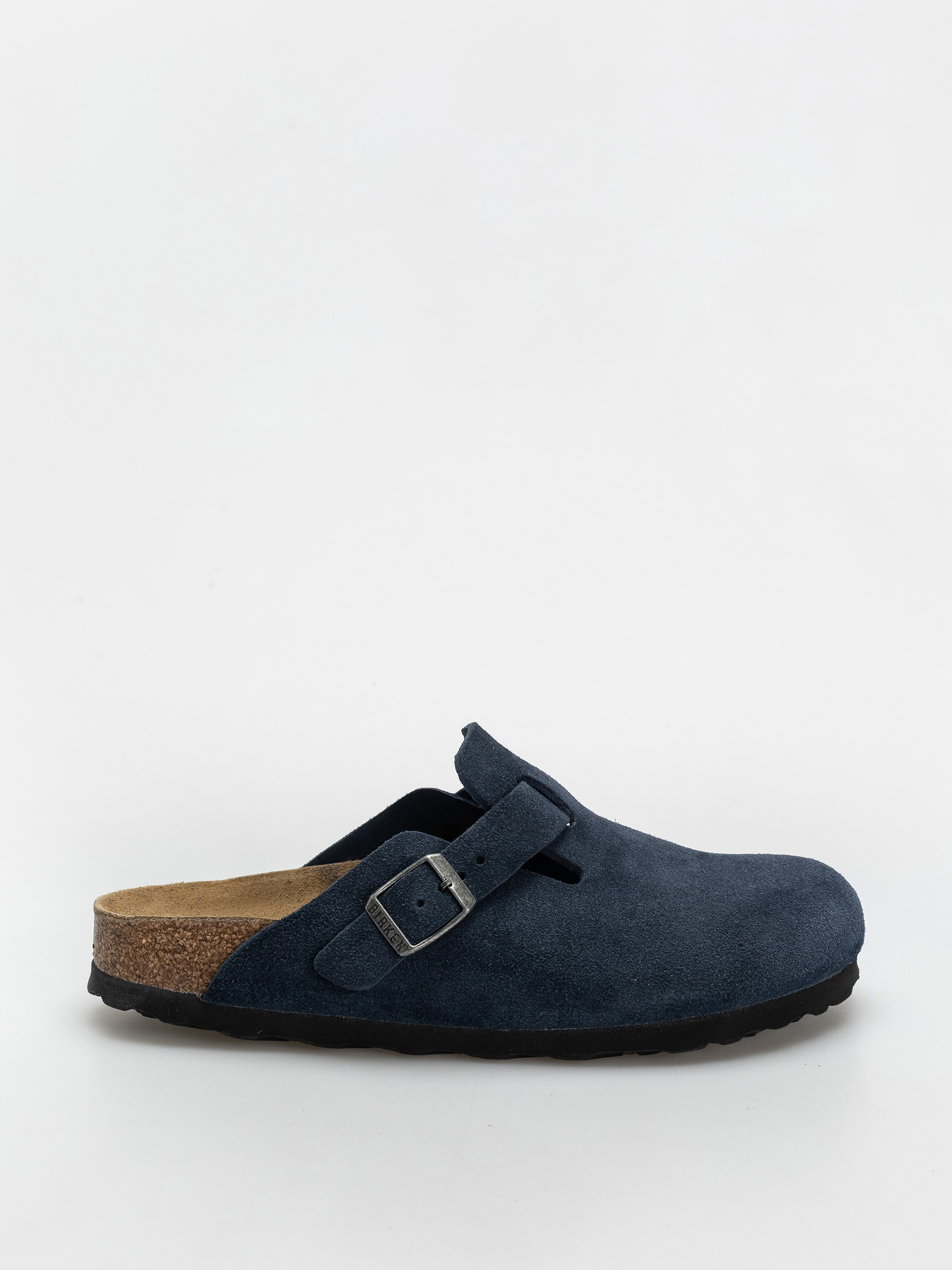 Шльопанці Birkenstock Boston Suede Leather Narrow Wmn (new navy)