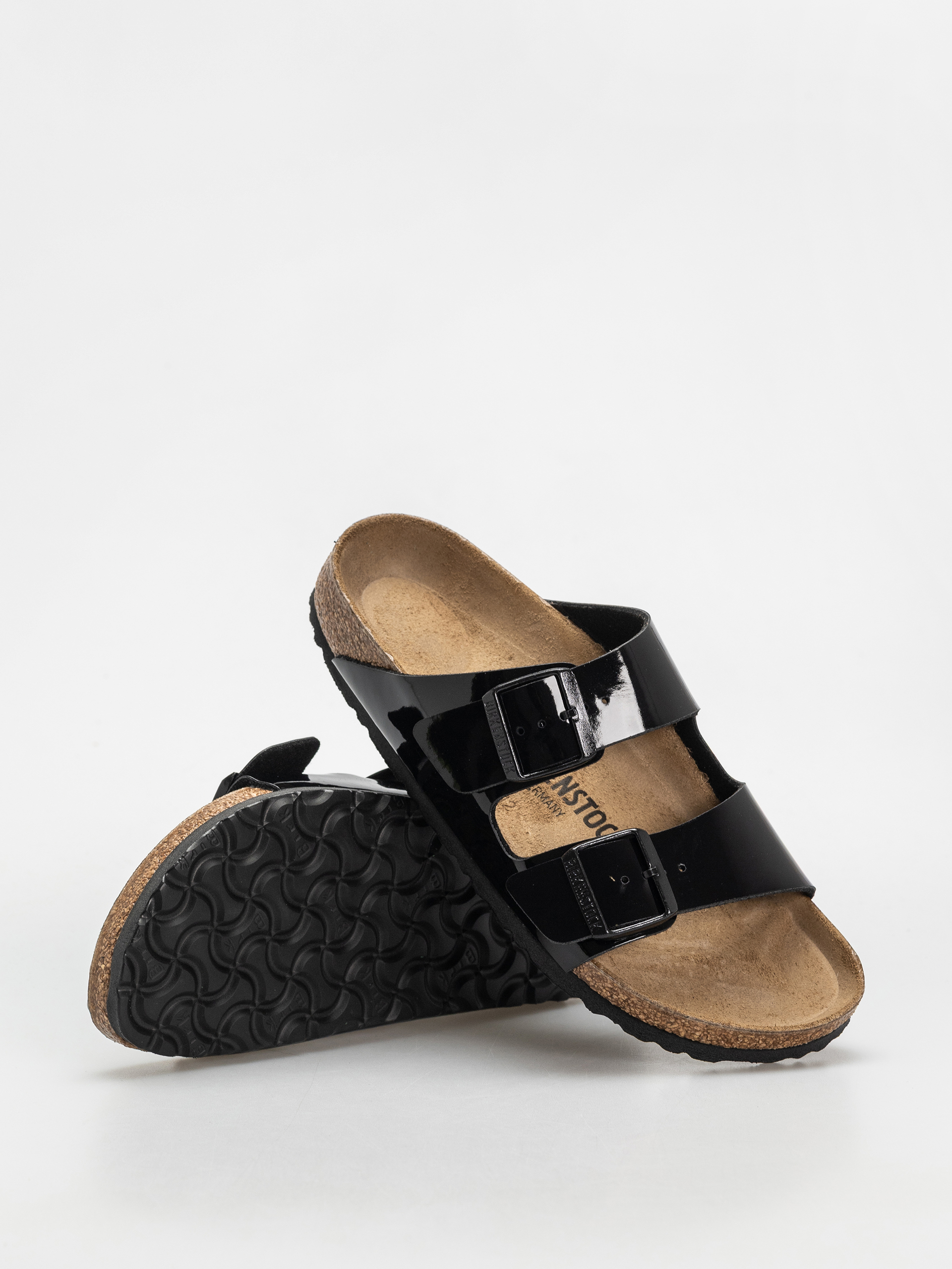 Шльопанці Birkenstock Arizona Narrow Wmn (patent black)