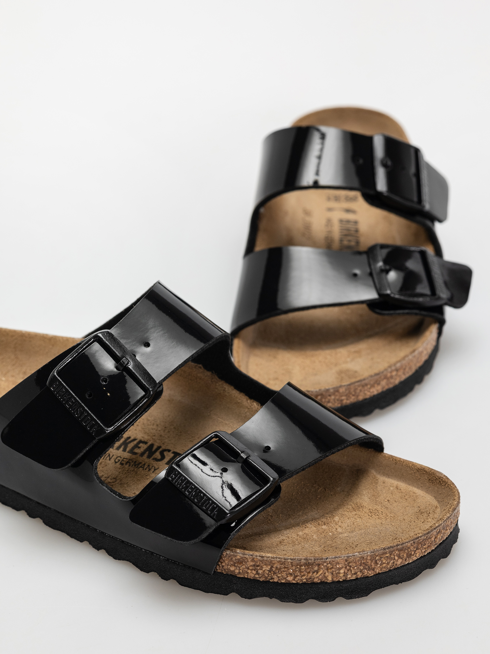 Шльопанці Birkenstock Arizona Narrow Wmn (patent black)