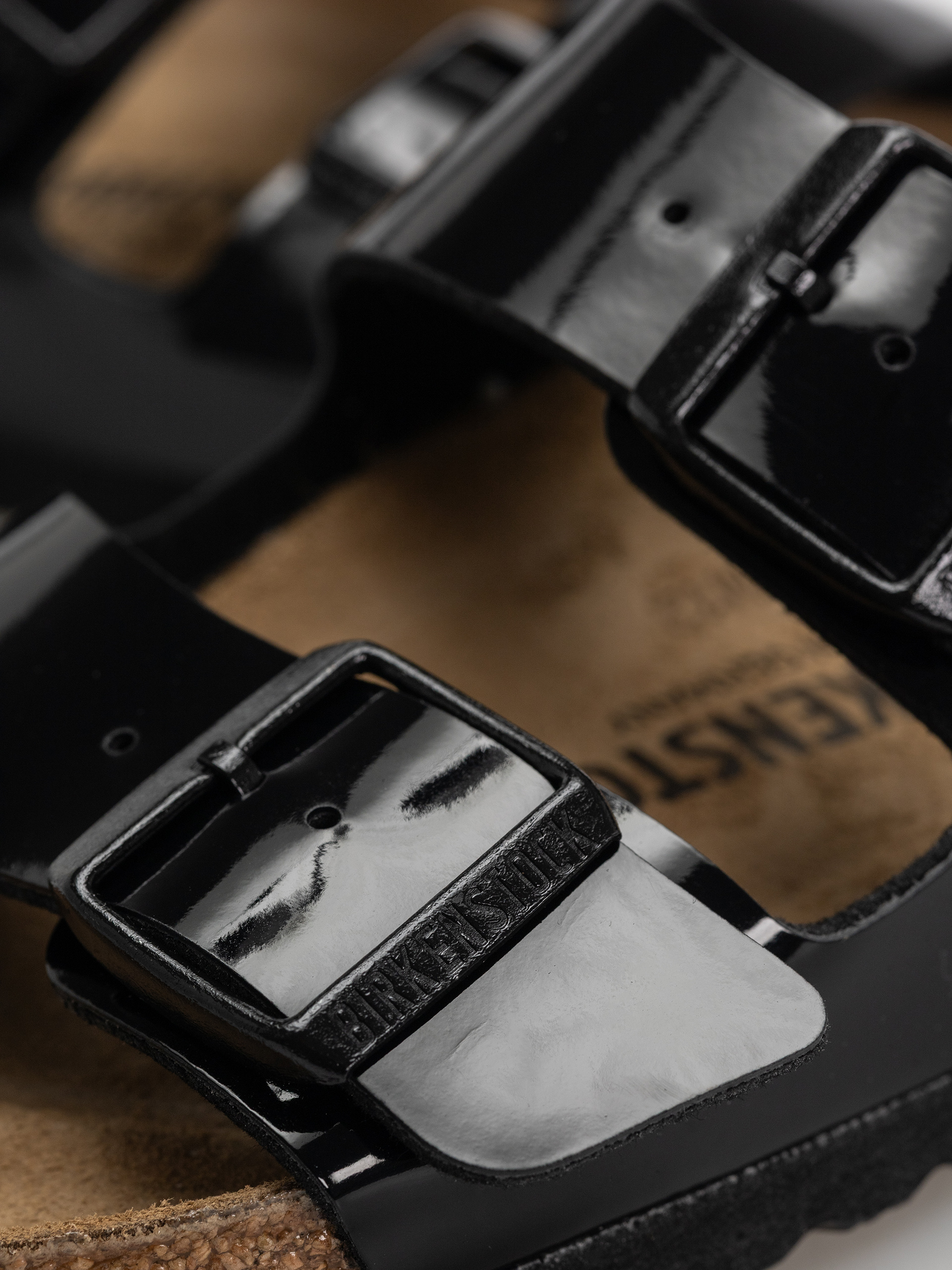 Шльопанці Birkenstock Arizona Narrow Wmn (patent black)