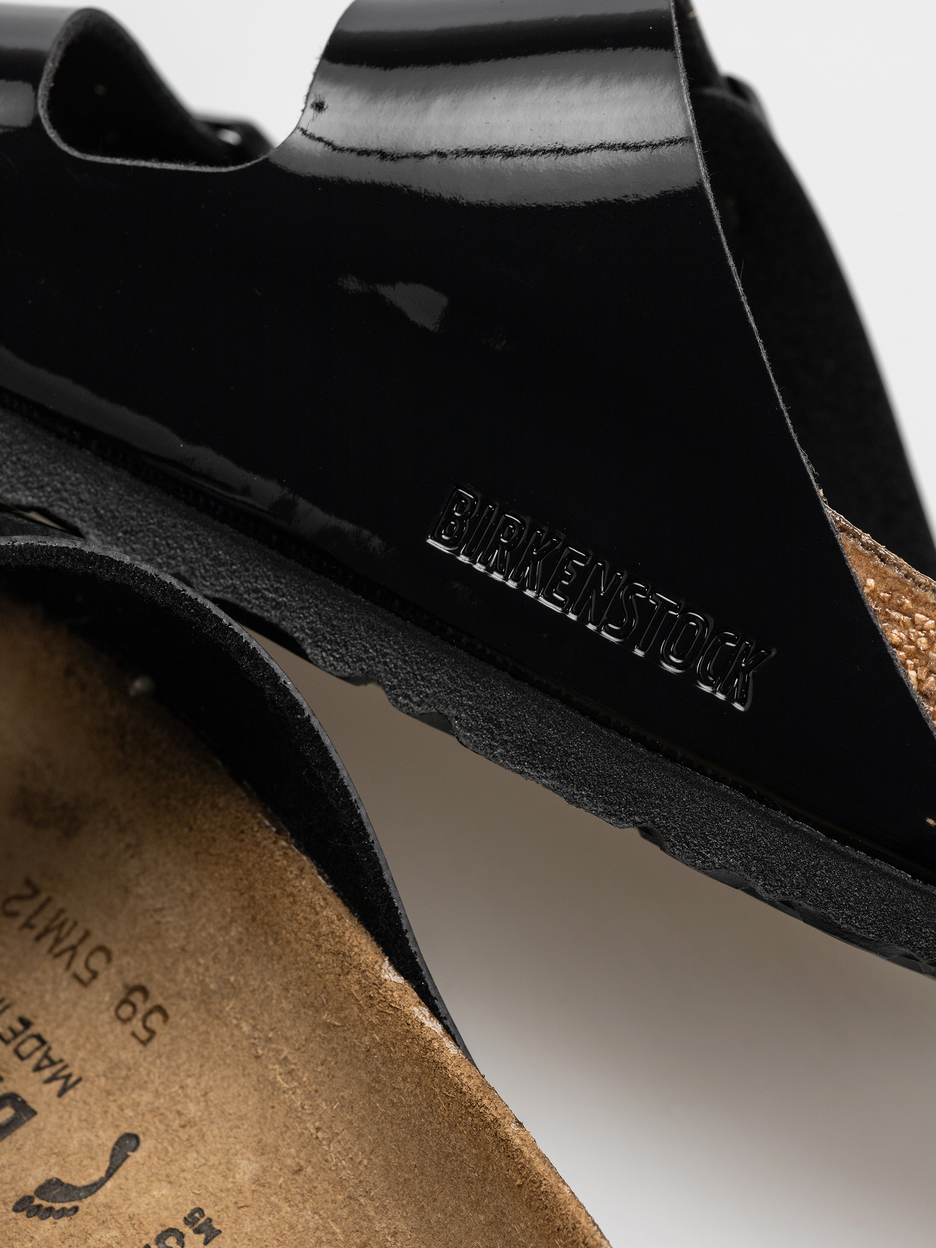 Шльопанці Birkenstock Arizona Narrow Wmn (patent black)