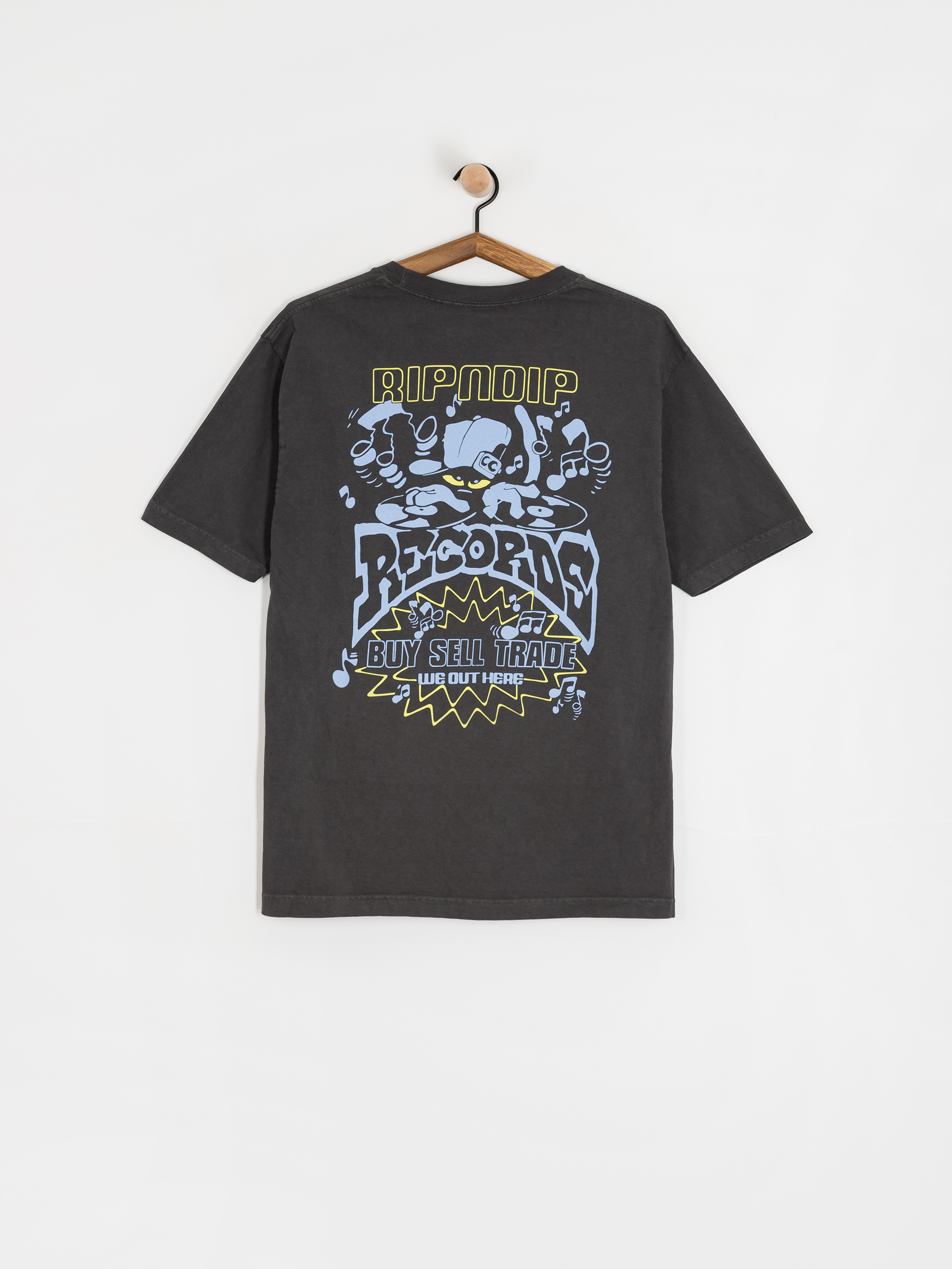 Футболка RipNDip Records (charcoal sun fade)
