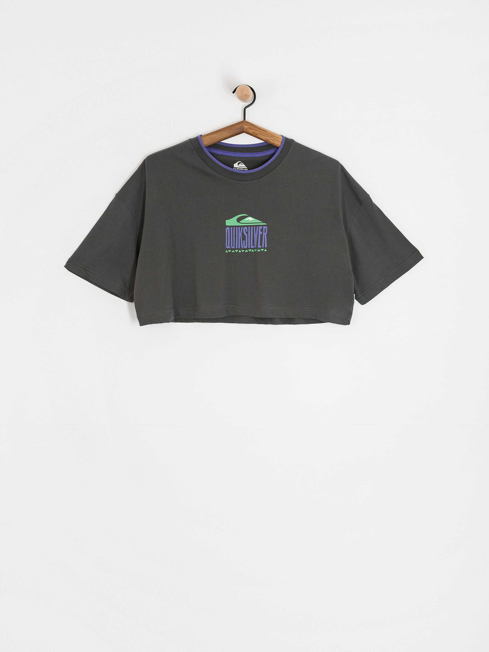 Футболка Quiksilver Maxi Crop Wmn (dark shadow)