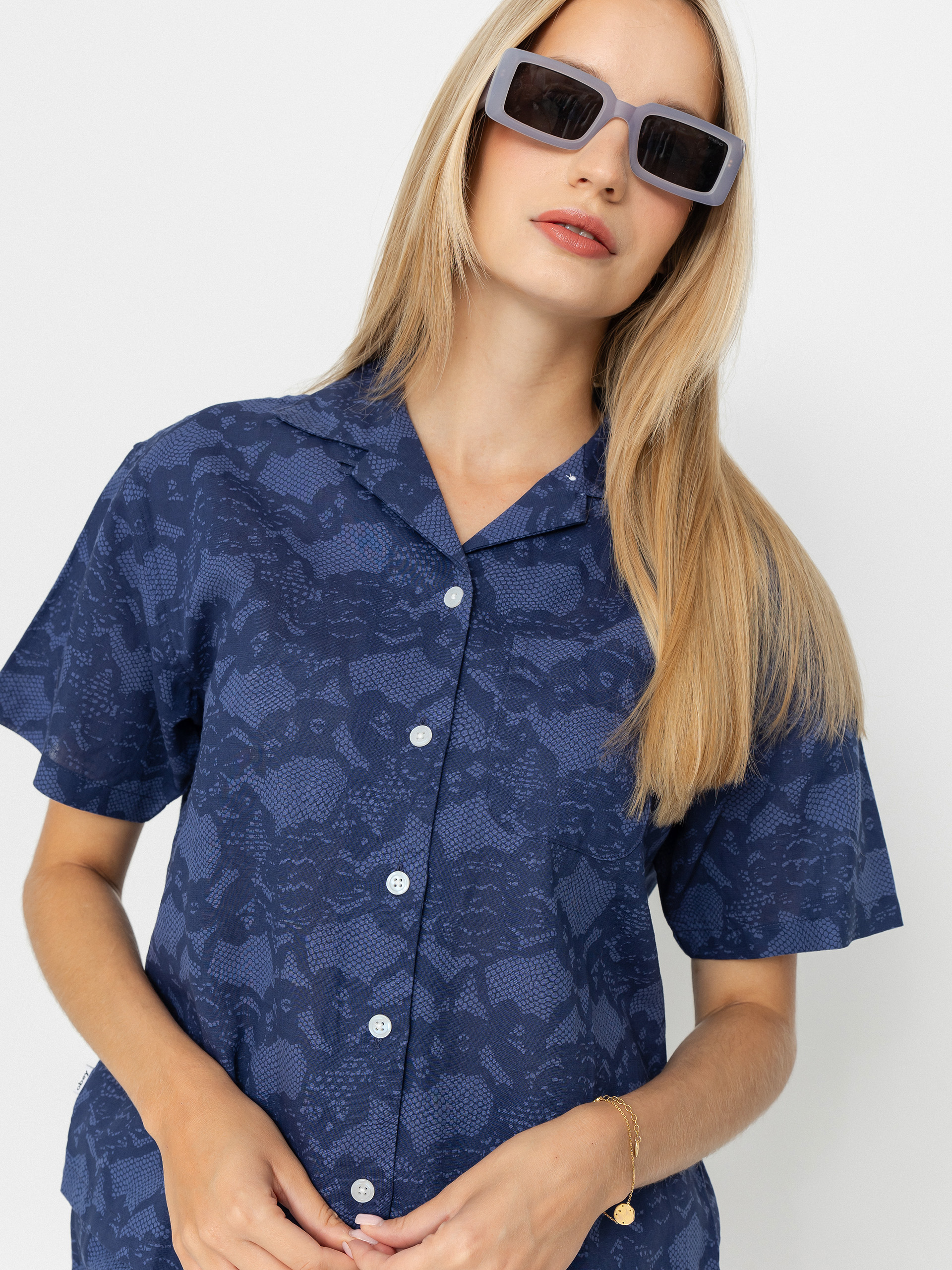 Сорочка OBEY Cecilie Lace Wmn (blue multi)