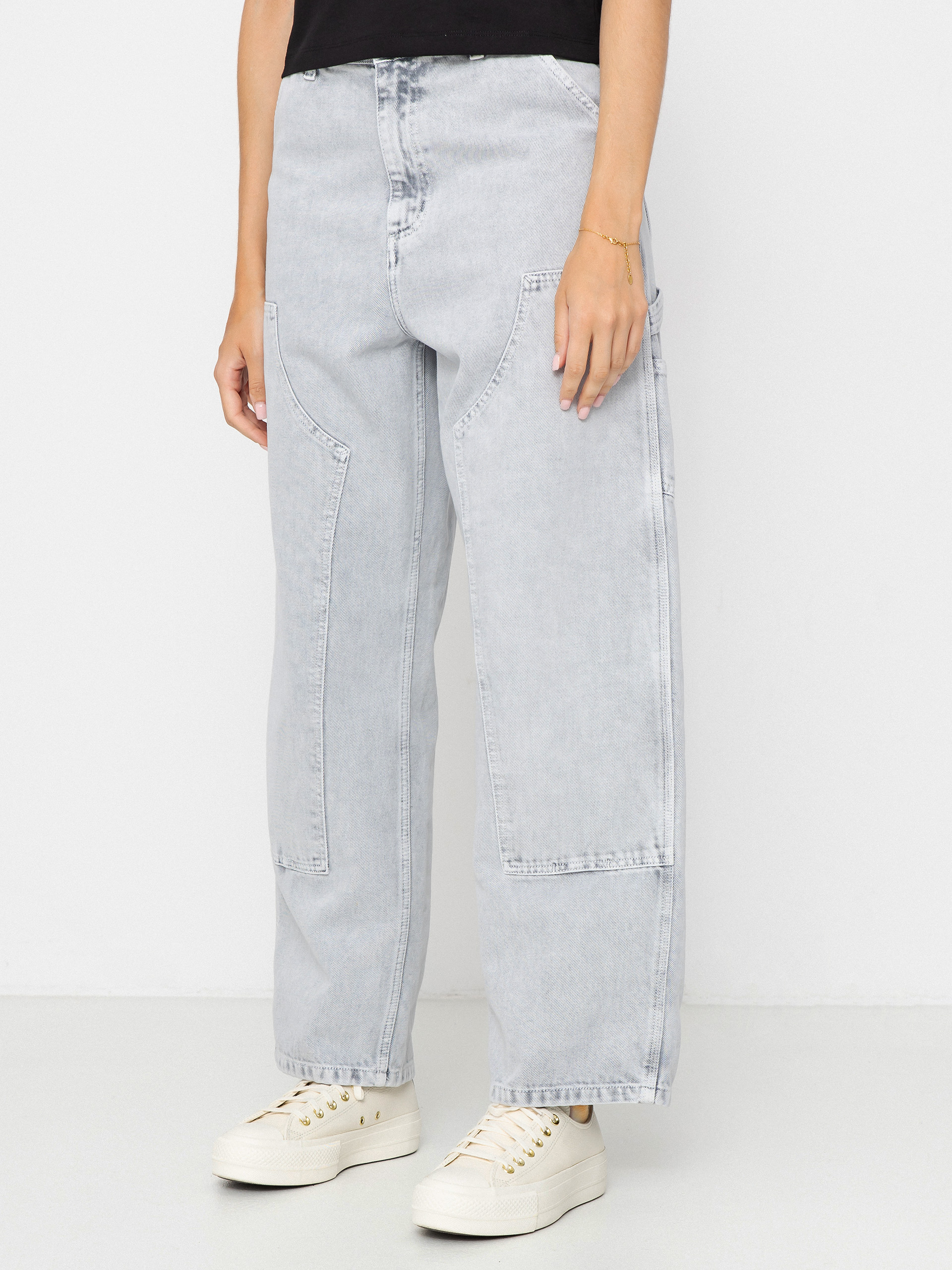 Штани Carhartt WIP Brandon Double Knee Wmn (black/chalk wash)