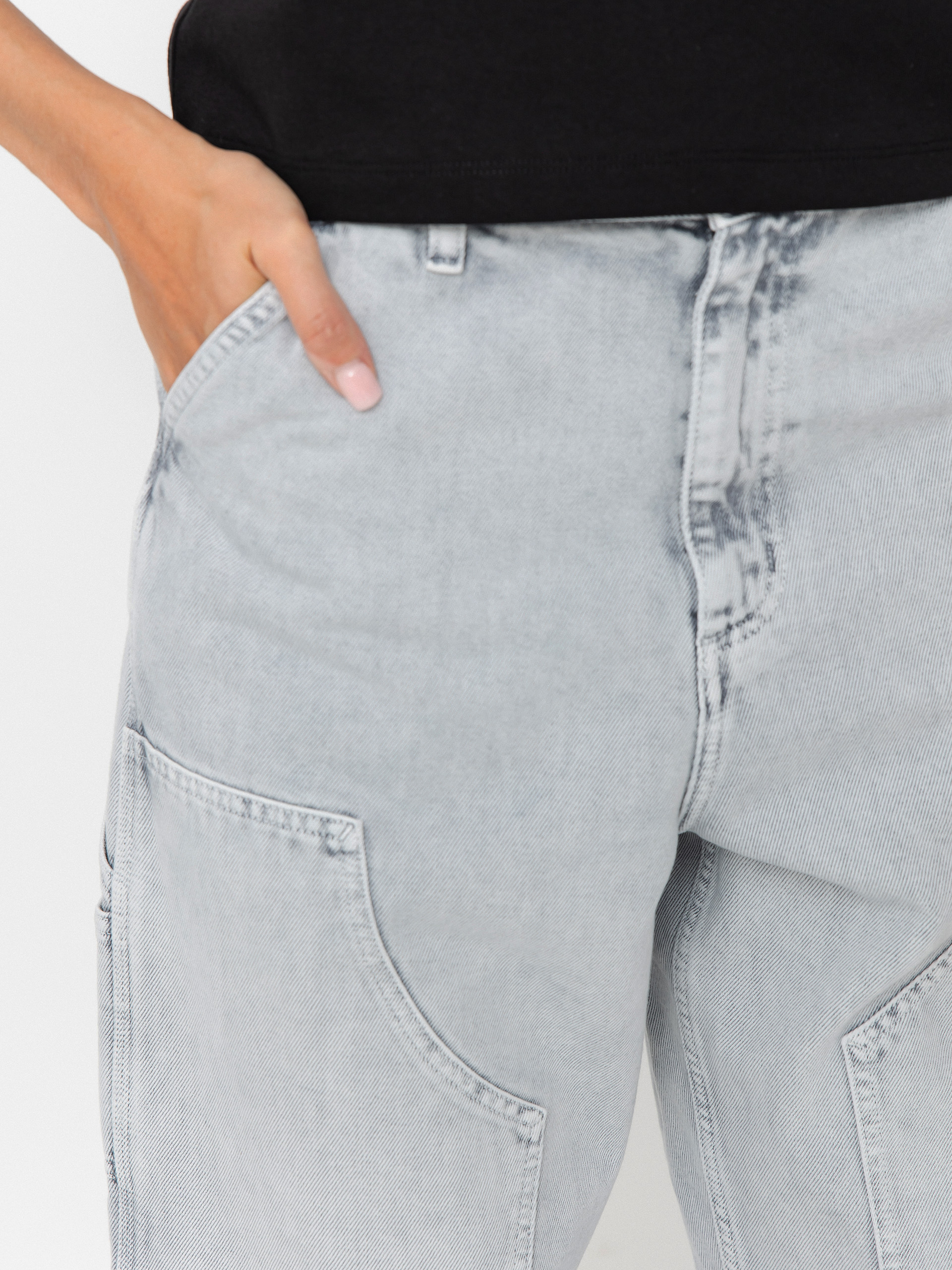 Штани Carhartt WIP Brandon Double Knee Wmn (black/chalk wash)