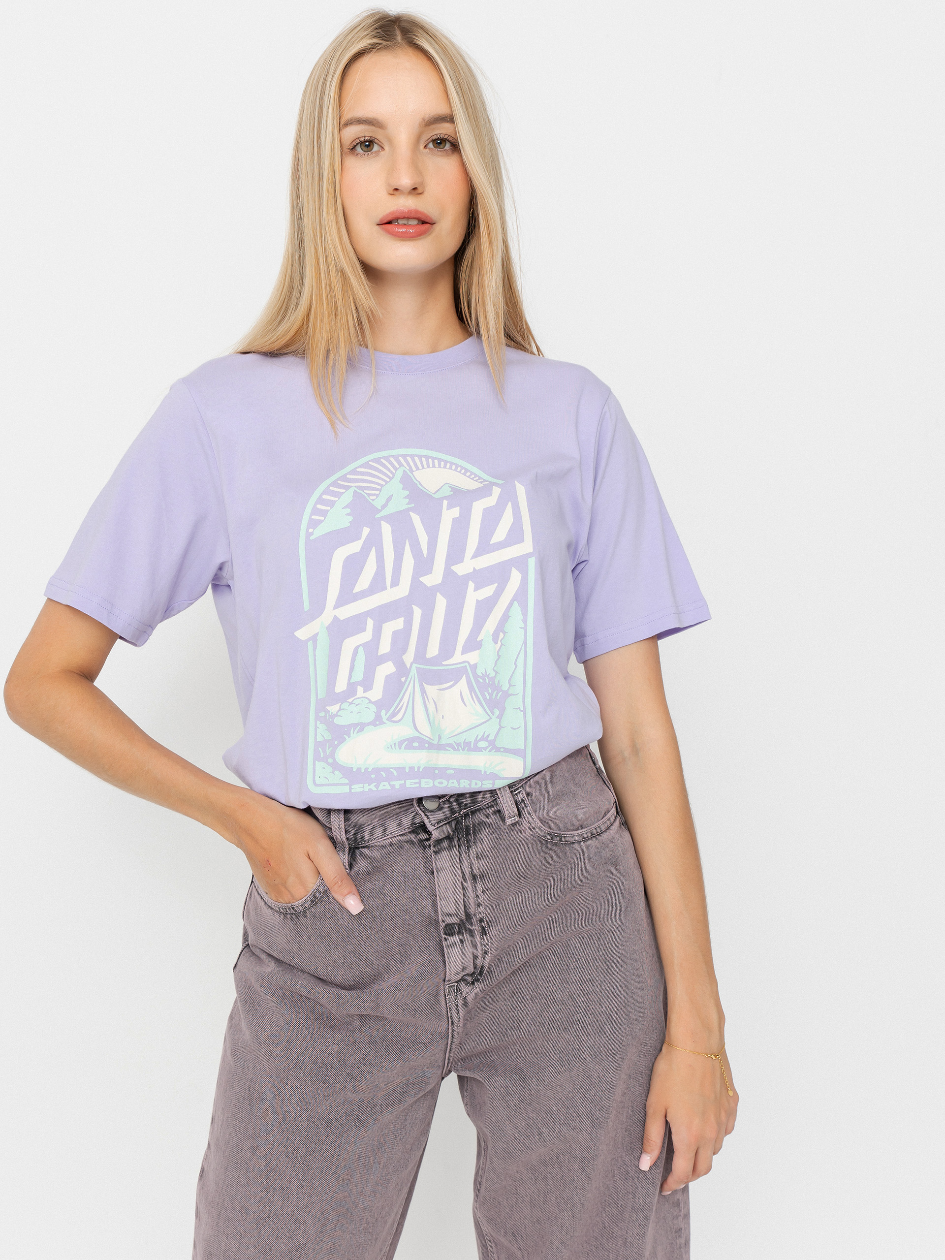 Футболка Santa Cruz Camp Retreat Front Wmn (lavender)