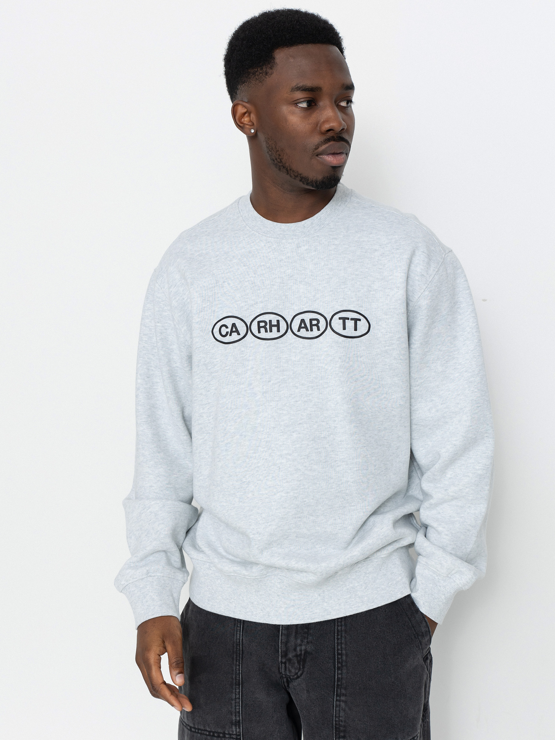 Світшот Carhartt WIP Bumper (ash heather/black)