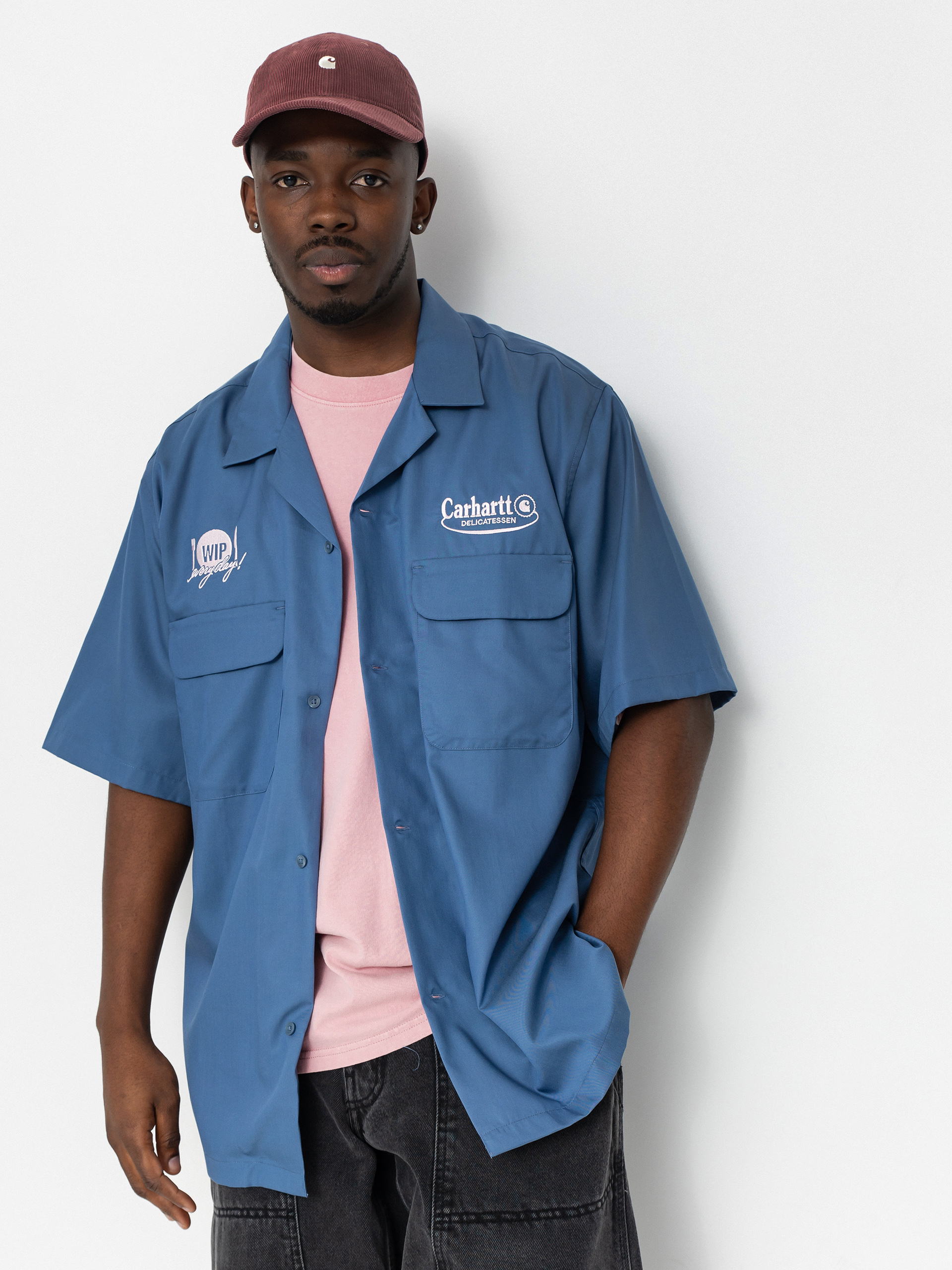 u0421u043eu0440u043eu0447u043au0430 Carhartt WIP Deli (blue iris/air pink)