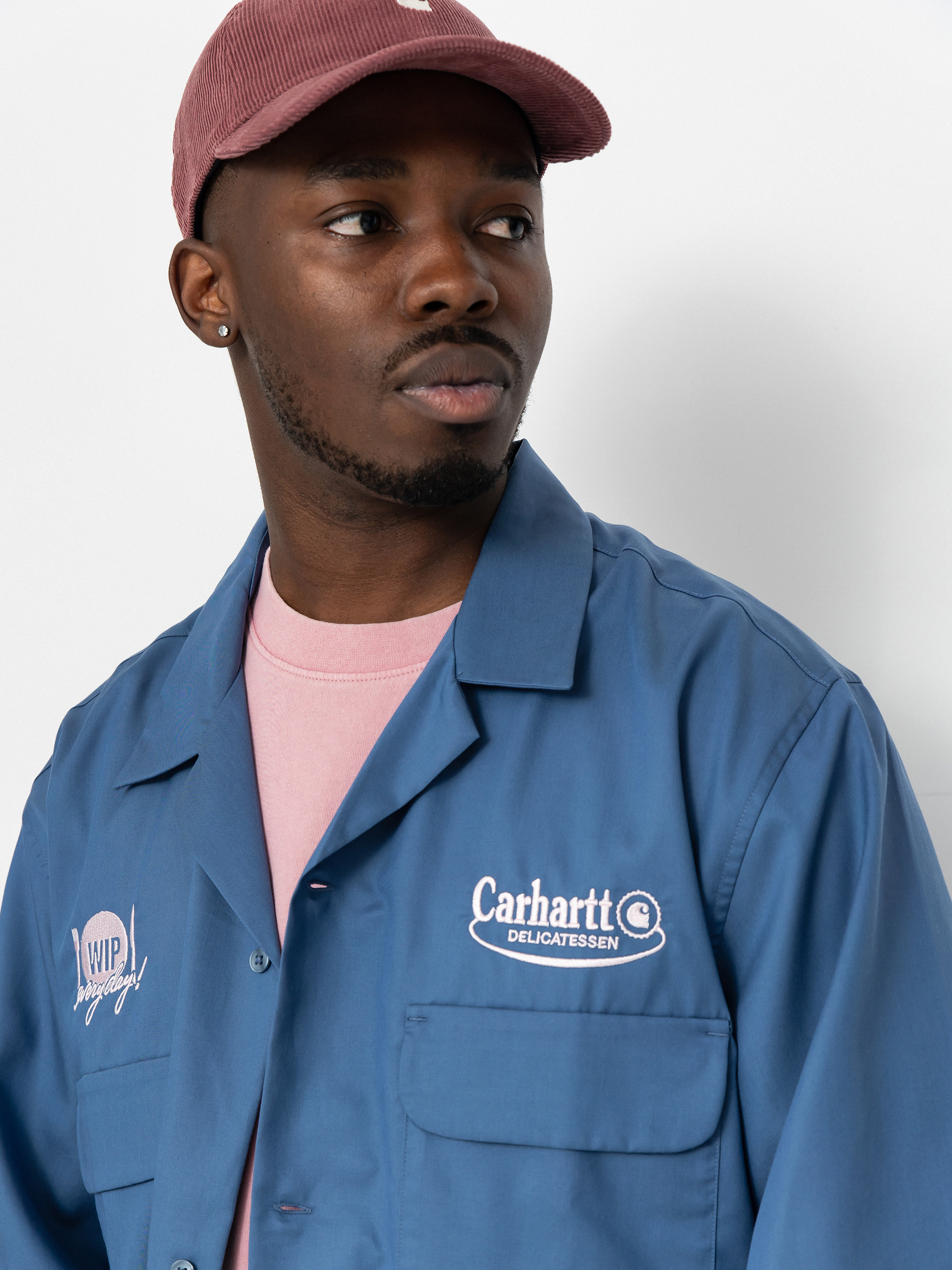 Сорочка Carhartt WIP Deli (blue iris/air pink)