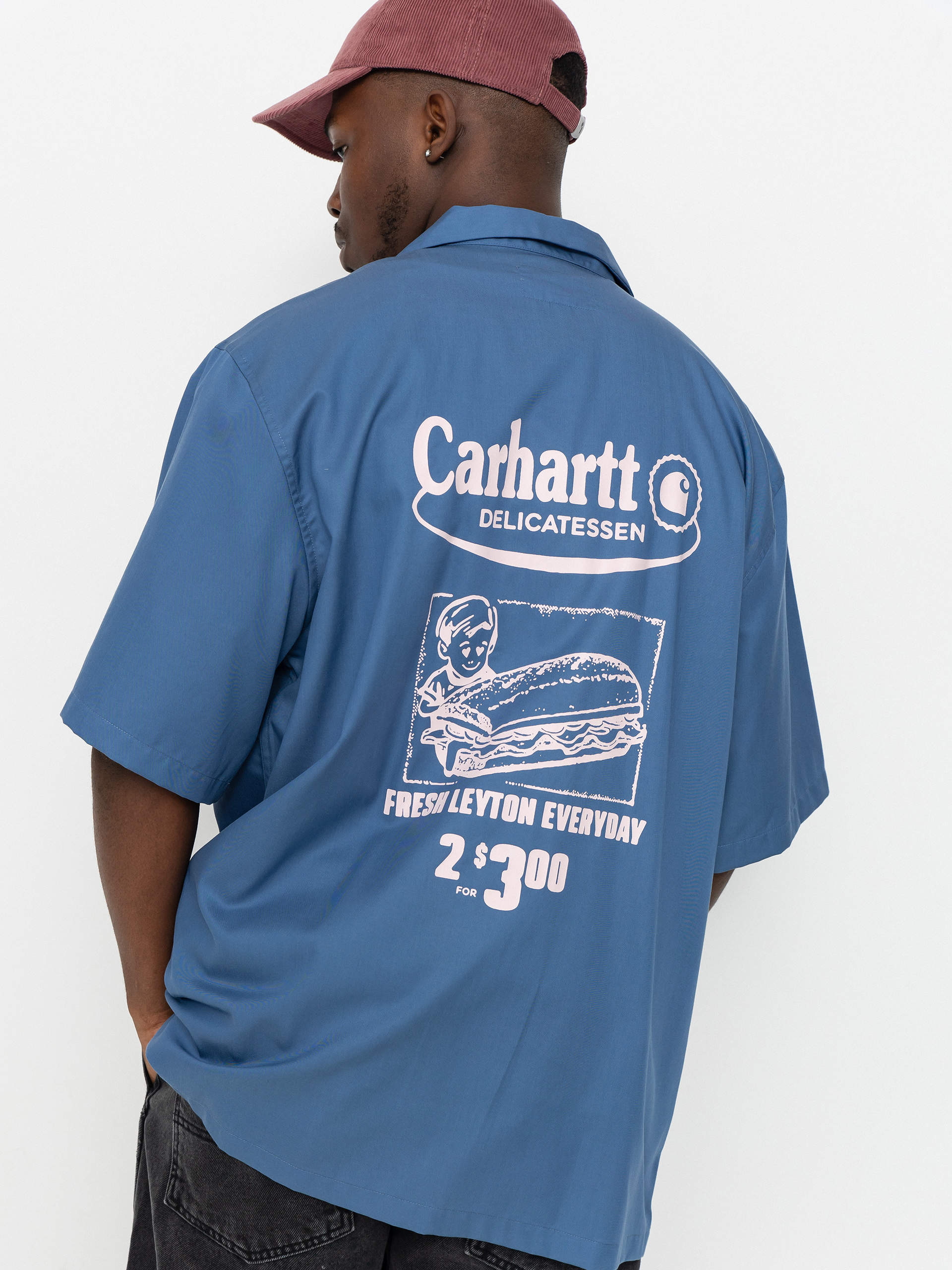 Сорочка Carhartt WIP Deli (blue iris/air pink)