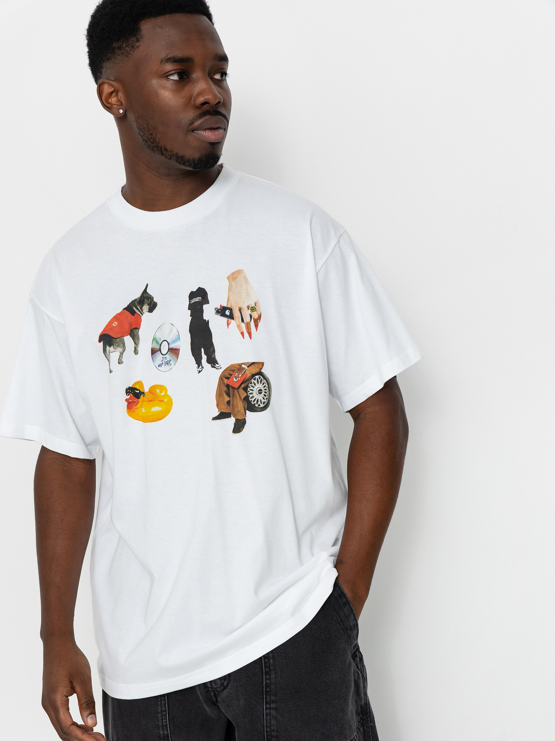 Футболка Carhartt WIP Jacob Rochester (white)