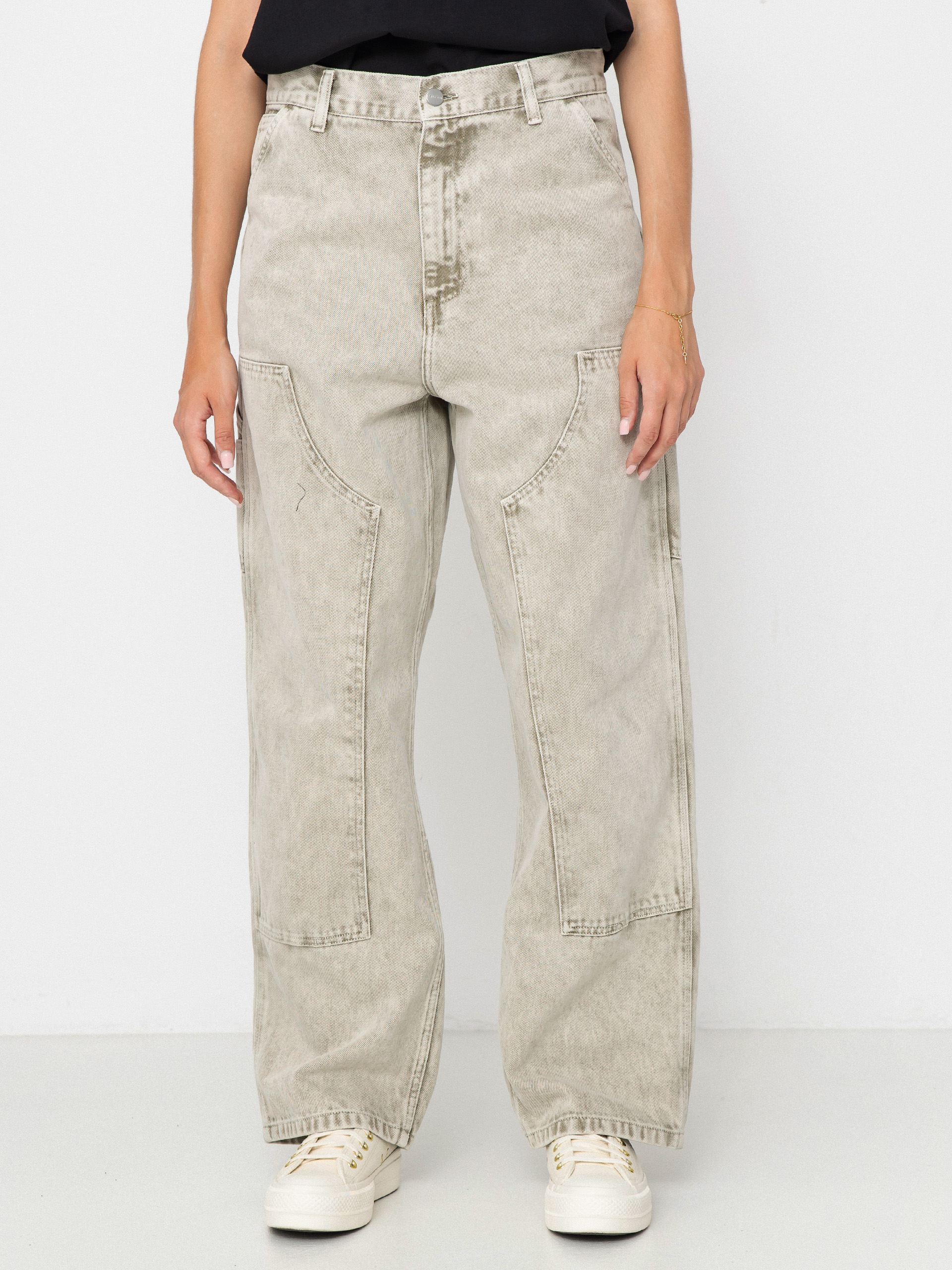 Штани Carhartt WIP Brandon Double Knee Wmn (opuntia/chalk wash)