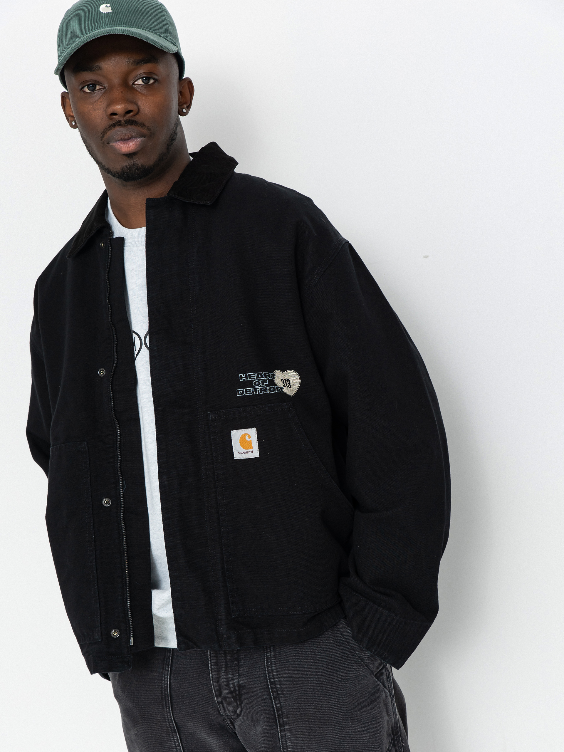 Куртка Carhartt WIP OG Arcan Graphic (black/black/heavy stone wash)