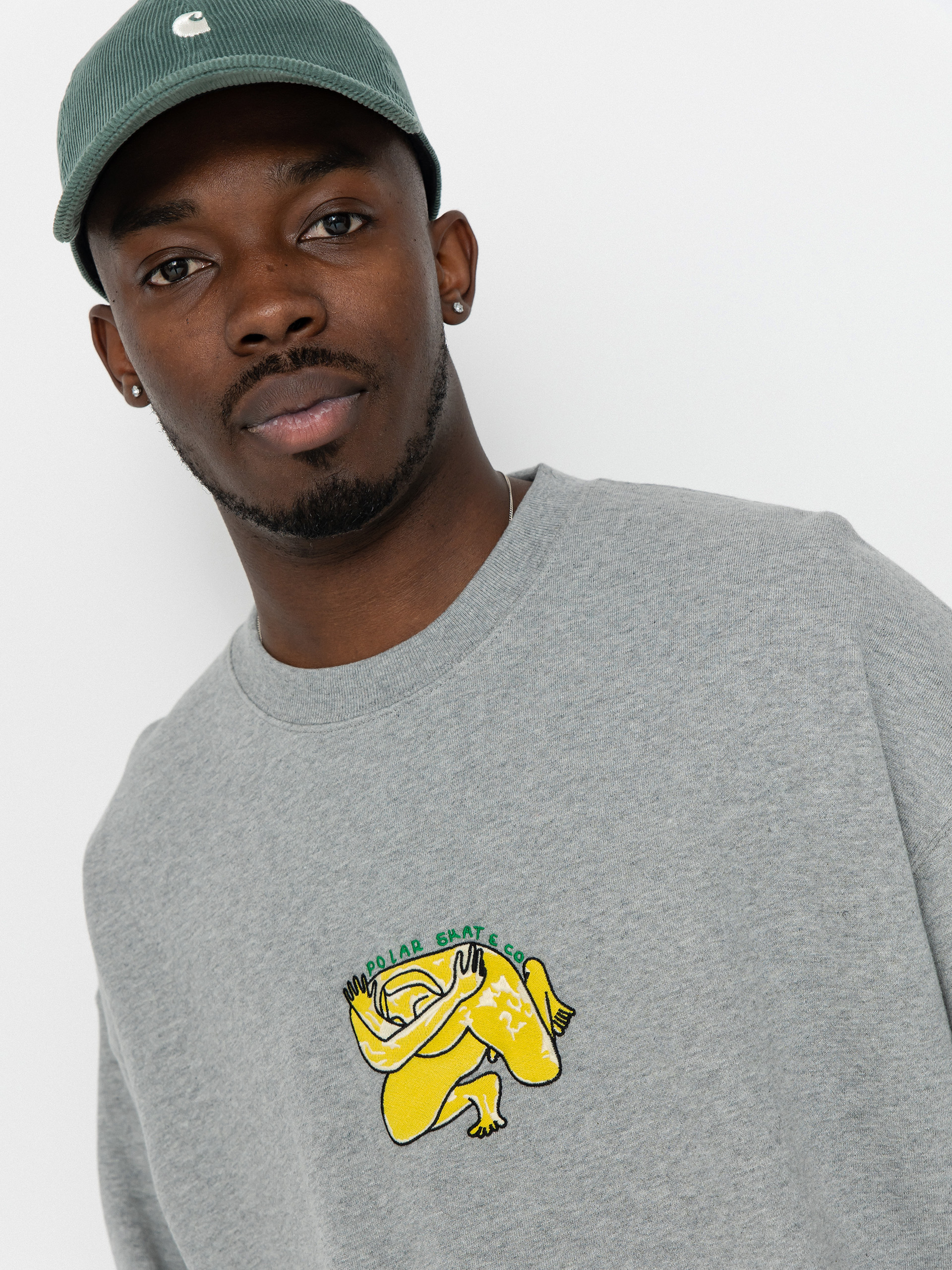 Світшот Polar Skate Dave Crewneck Shy Bow (heather grey)