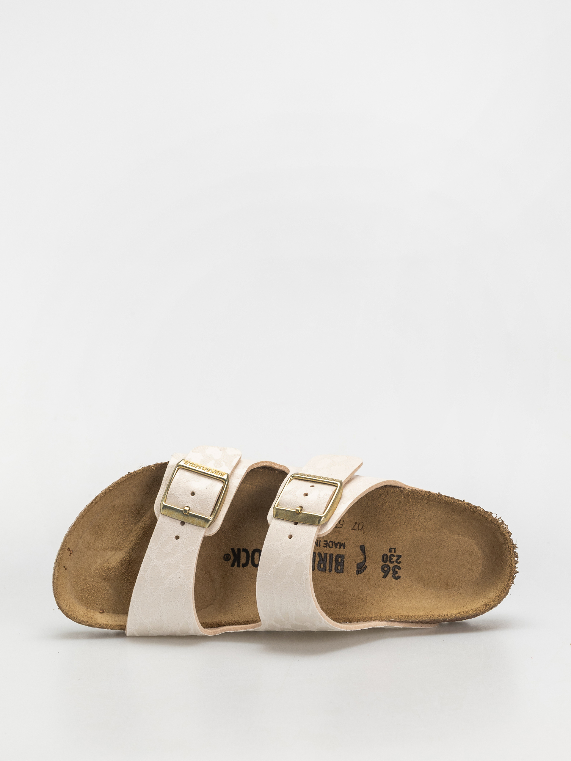 Шльопанці Birkenstock Arizona Synthetics Narrow Wmn (leo eggshell)