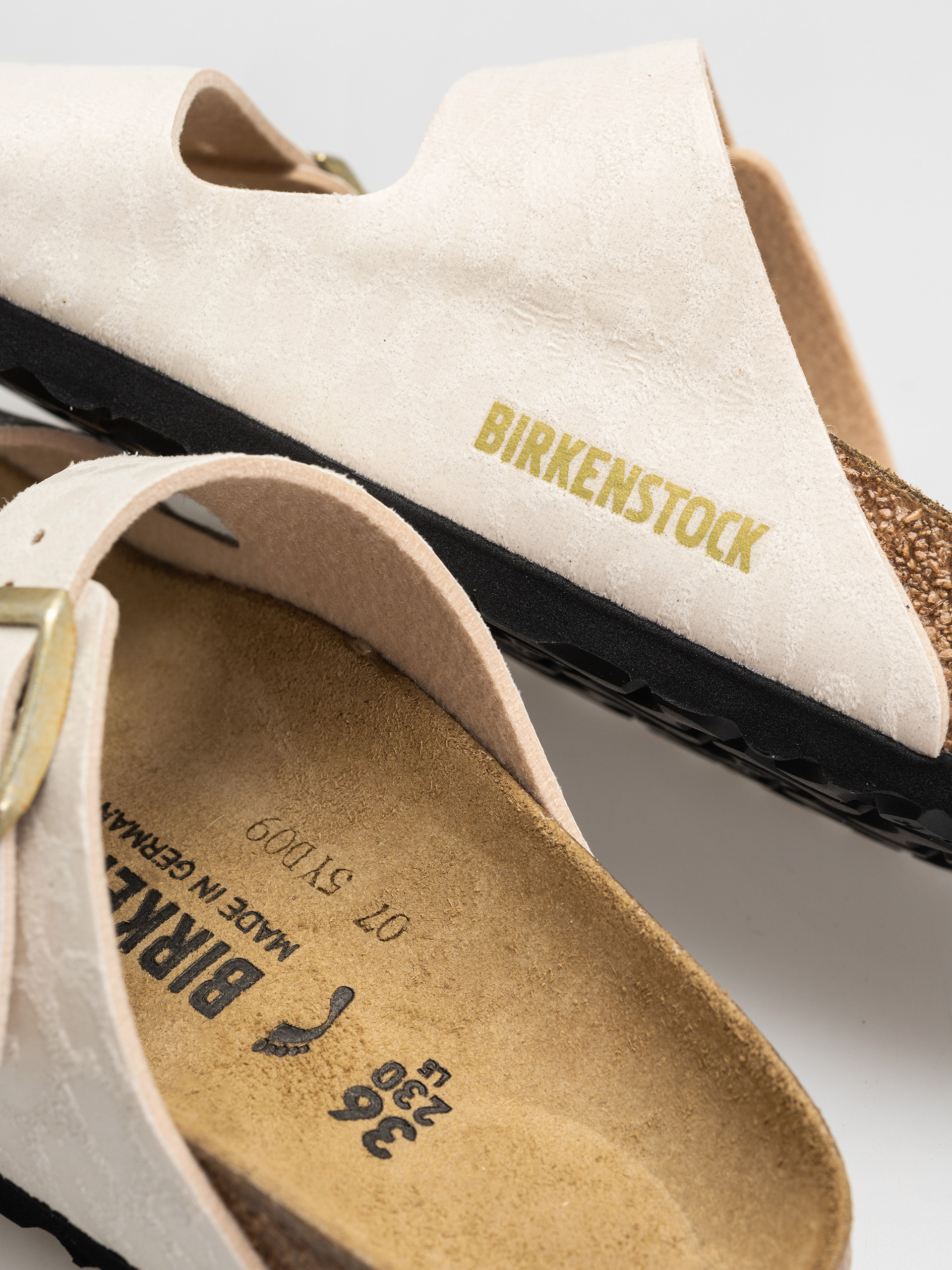 Шльопанці Birkenstock Arizona Synthetics Narrow Wmn (leo eggshell)