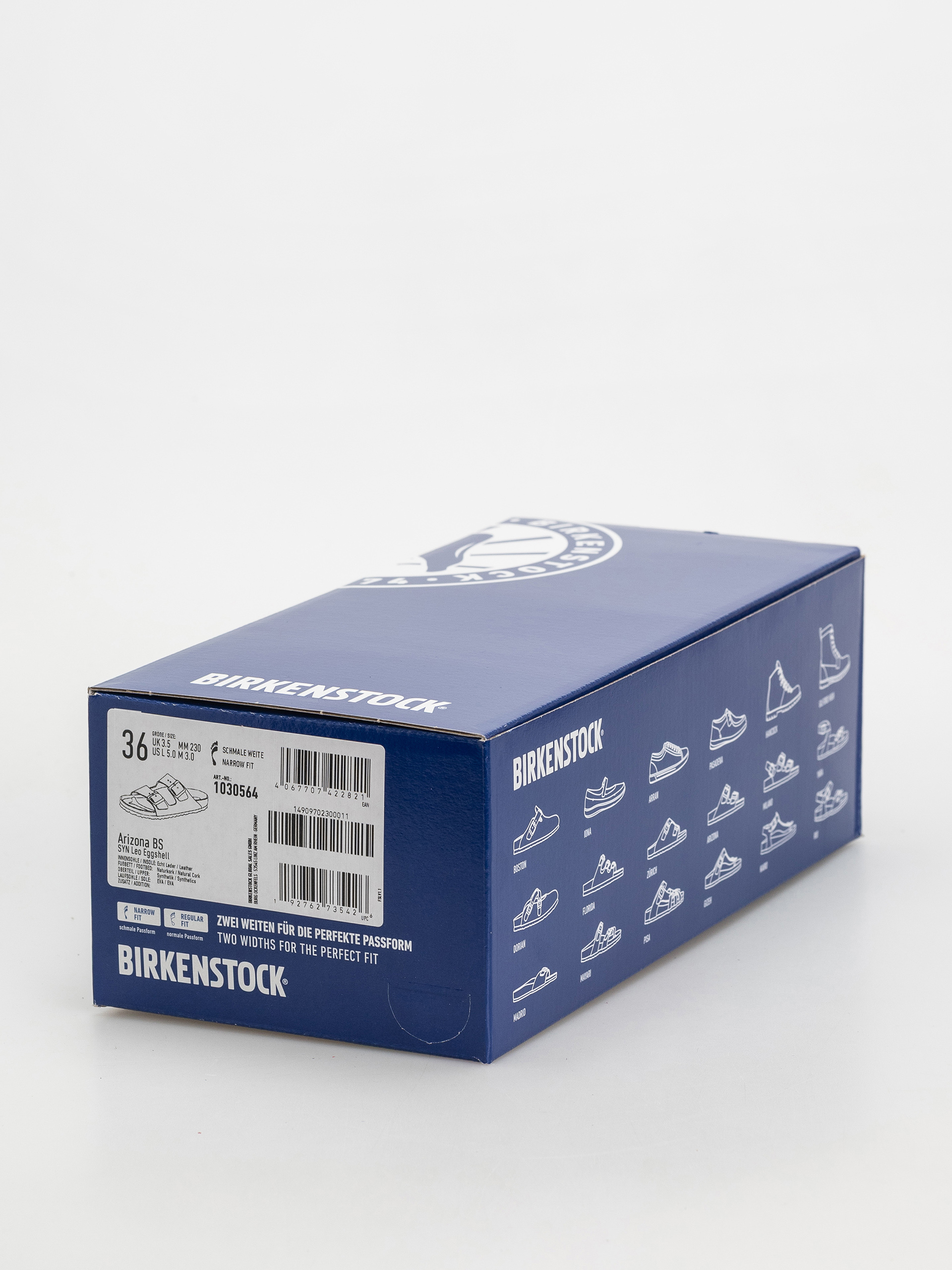 Шльопанці Birkenstock Arizona Synthetics Narrow Wmn (leo eggshell)