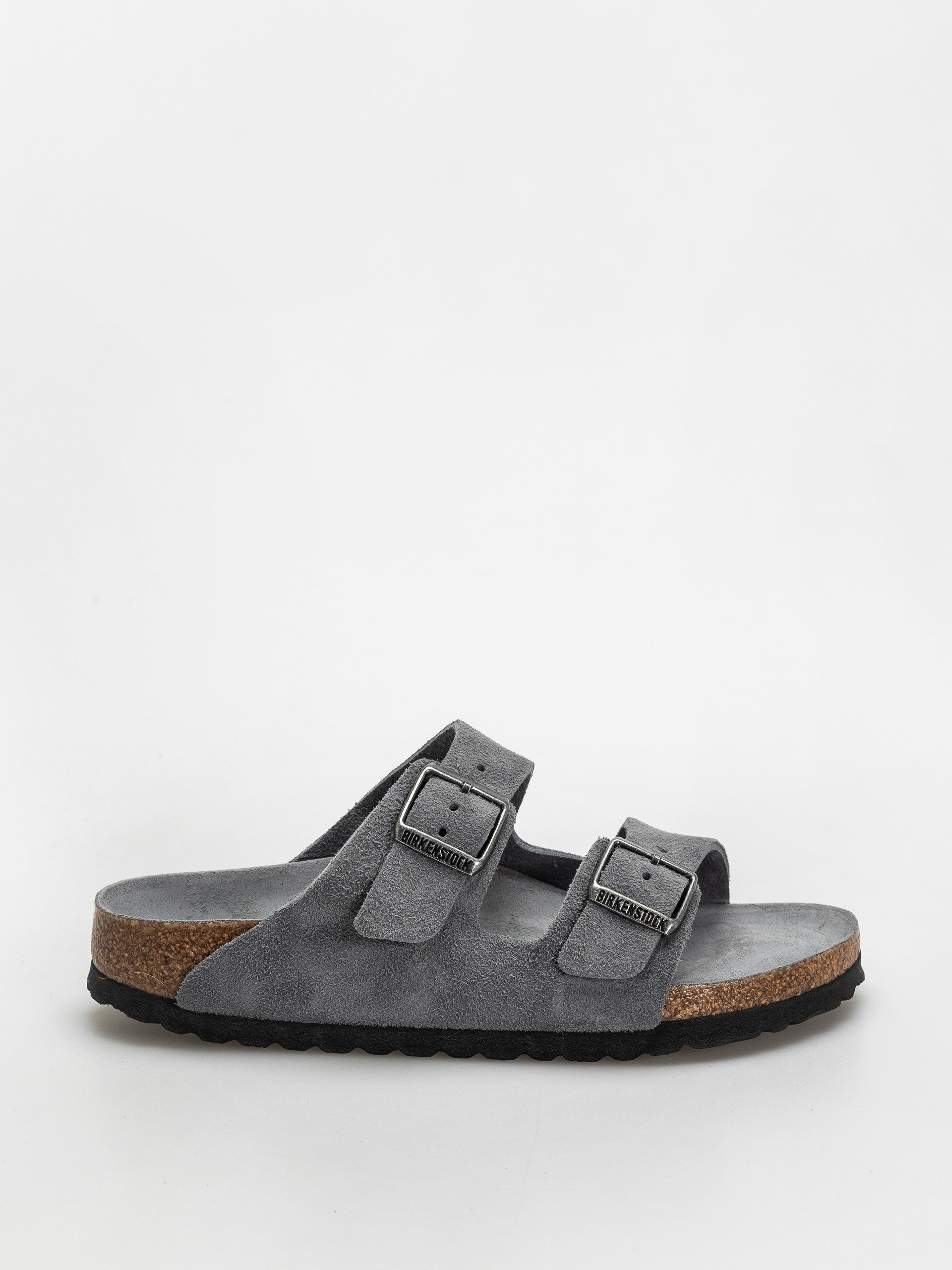 Шльопанці Birkenstock Arizona Suede Leather Narrow Wmn (basalt gray)