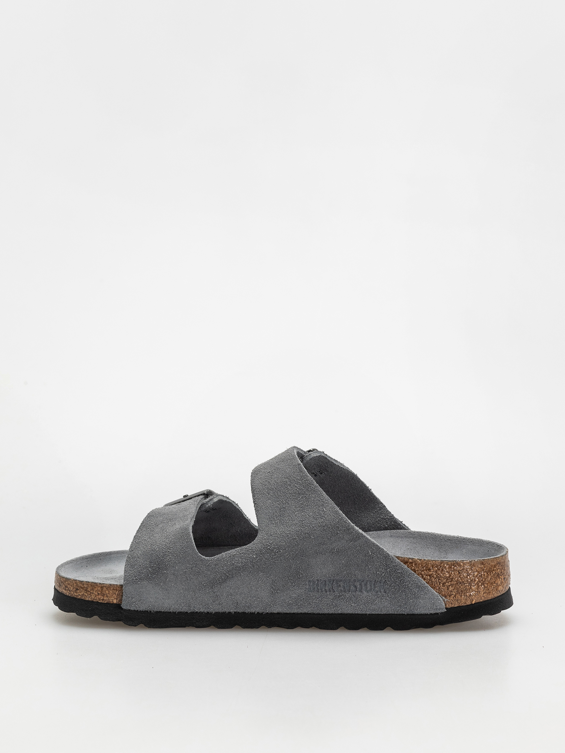 Шльопанці Birkenstock Arizona Suede Leather Narrow Wmn (basalt gray)
