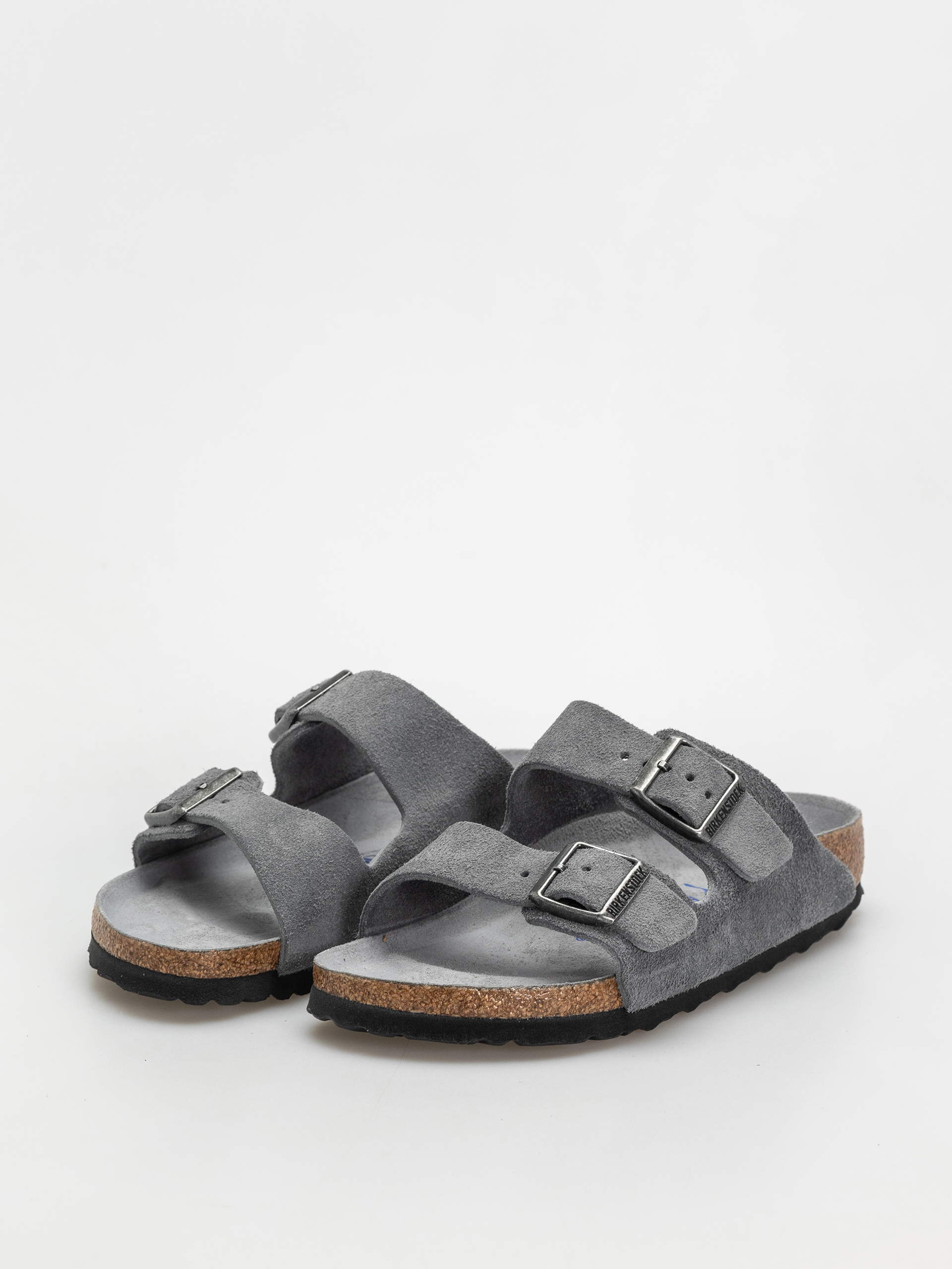 Шльопанці Birkenstock Arizona Suede Leather Narrow Wmn (basalt gray)