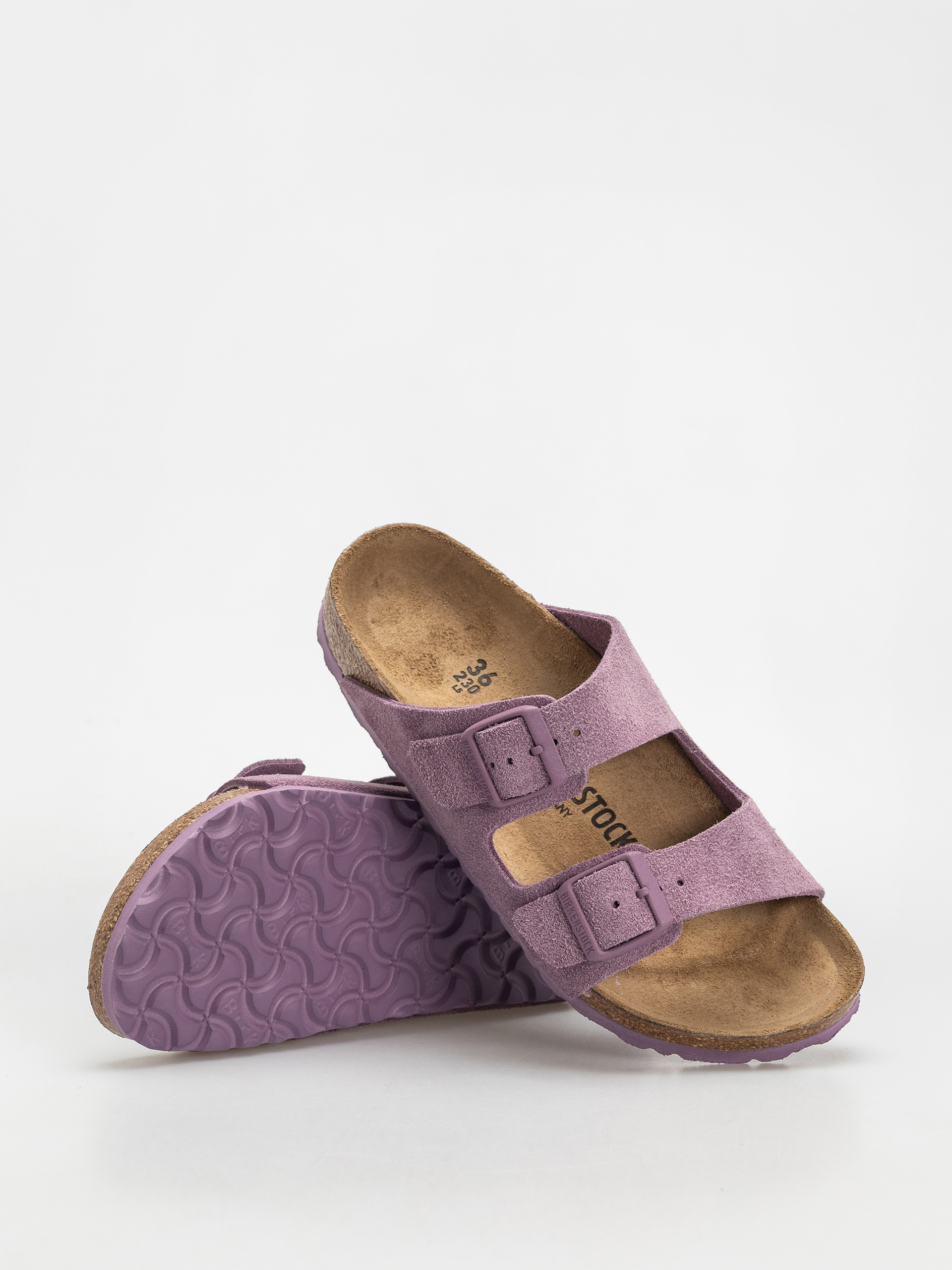 Шльопанці Birkenstock Arizona Suede Leather Narrow Wmn (mauve)
