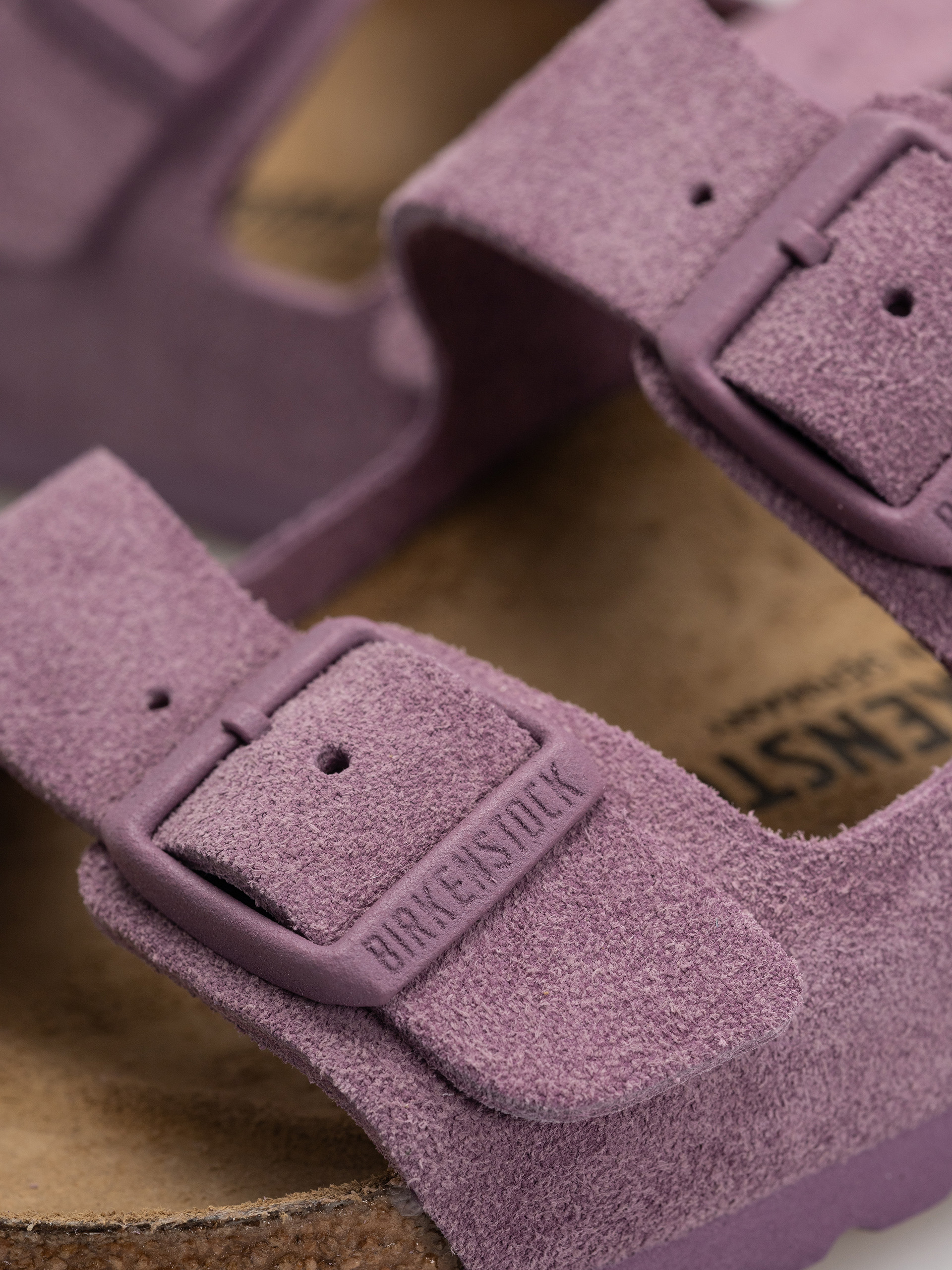 Шльопанці Birkenstock Arizona Suede Leather Narrow Wmn (mauve)