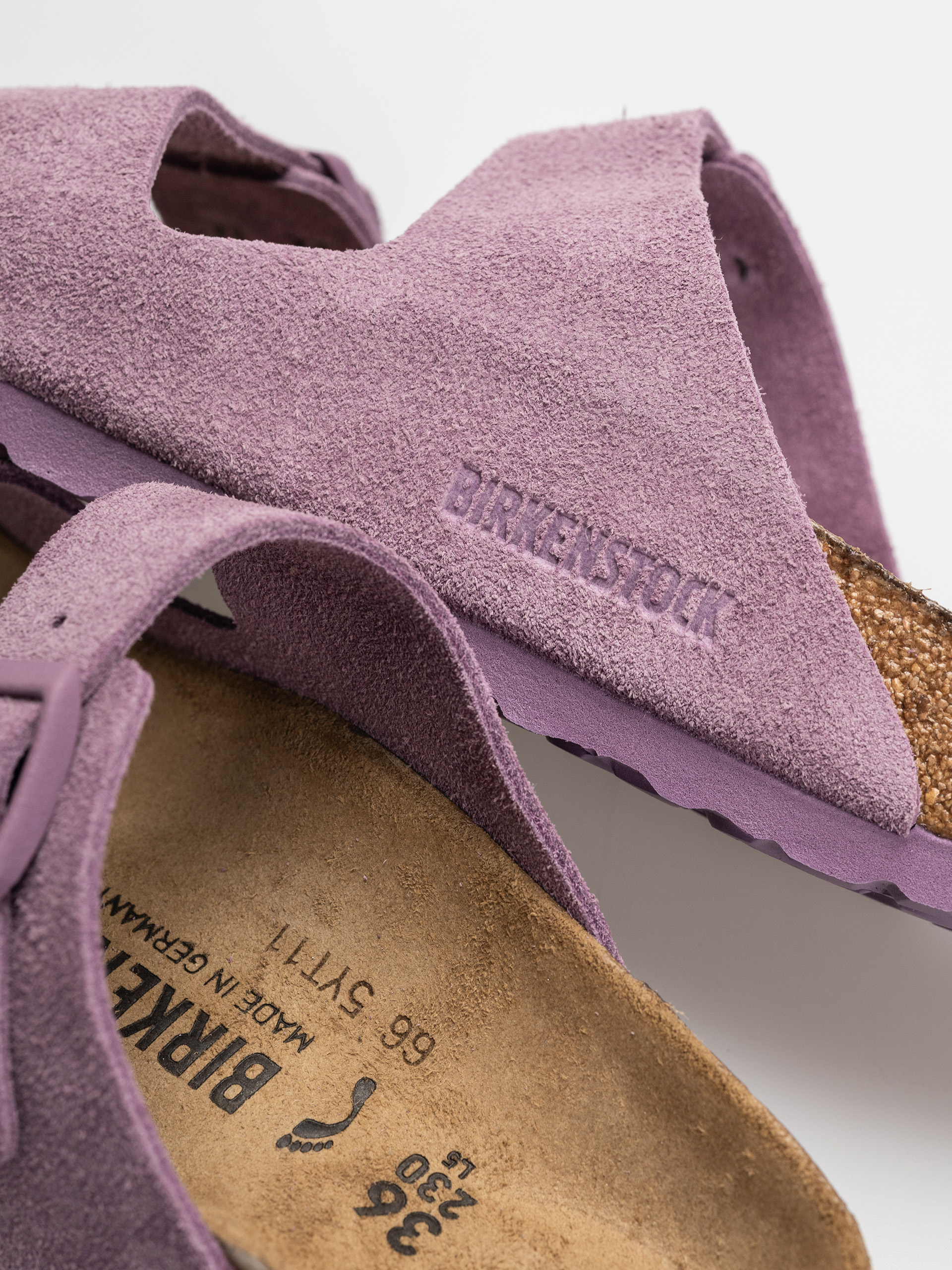 Шльопанці Birkenstock Arizona Suede Leather Narrow Wmn (mauve)