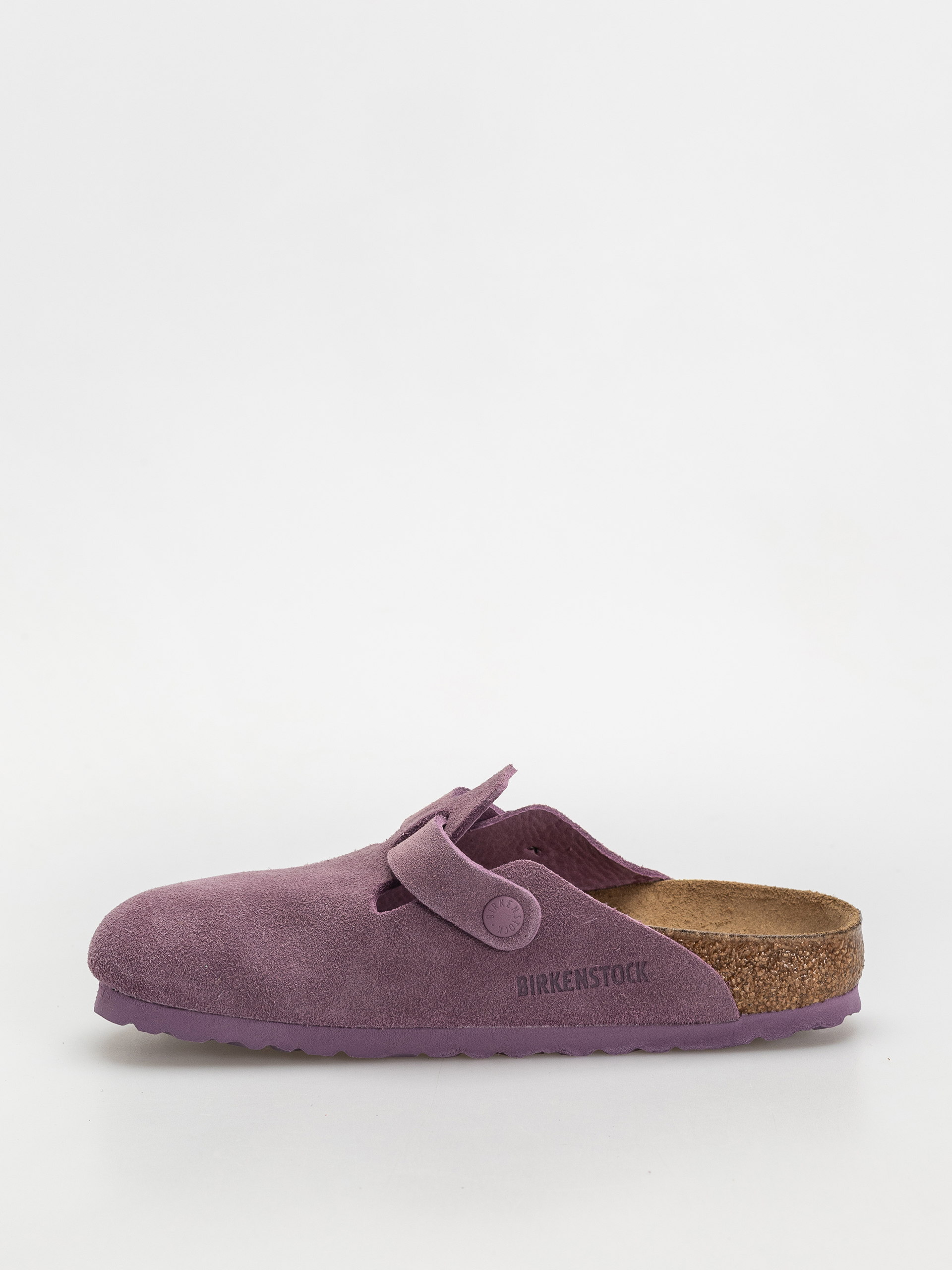 Шльопанці Birkenstock Boston Suede Leather Narrow Wmn (mauve)