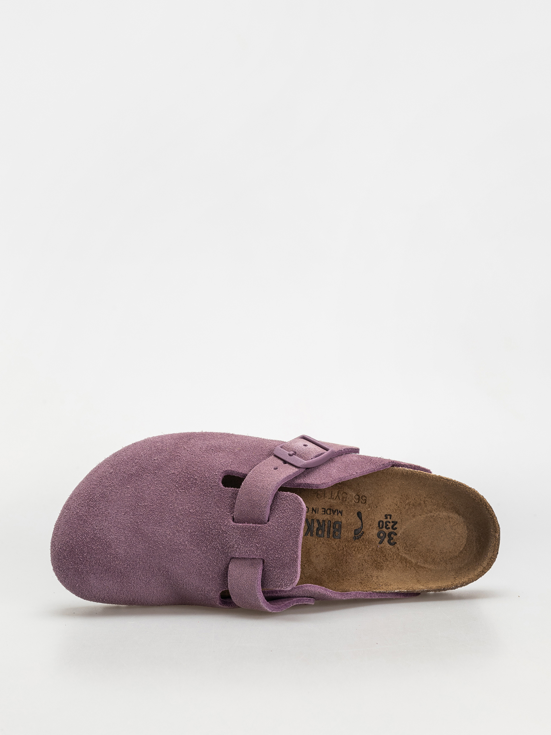Шльопанці Birkenstock Boston Suede Leather Narrow Wmn (mauve)