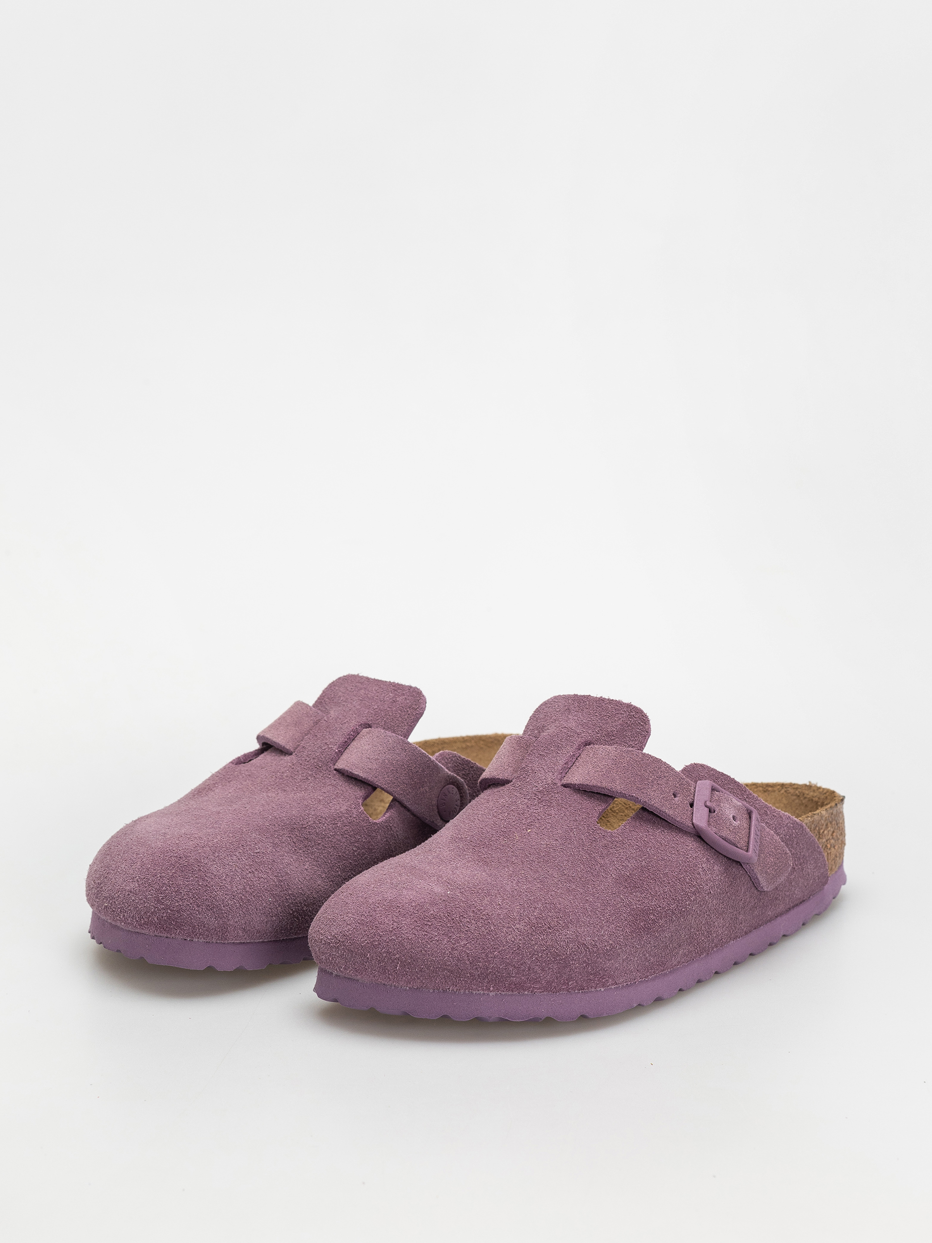 Шльопанці Birkenstock Boston Suede Leather Narrow Wmn (mauve)